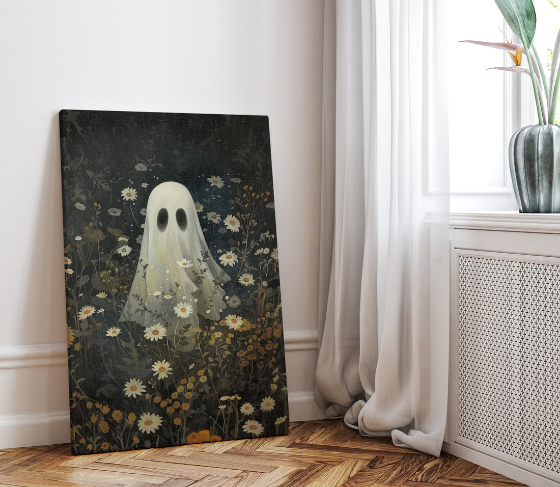 1.25" Matte Canvas - Daisy Meadow Ghost
