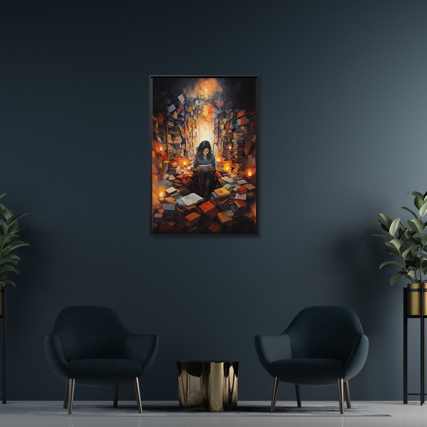 Framed Canvas - The Sanctuary of Stories