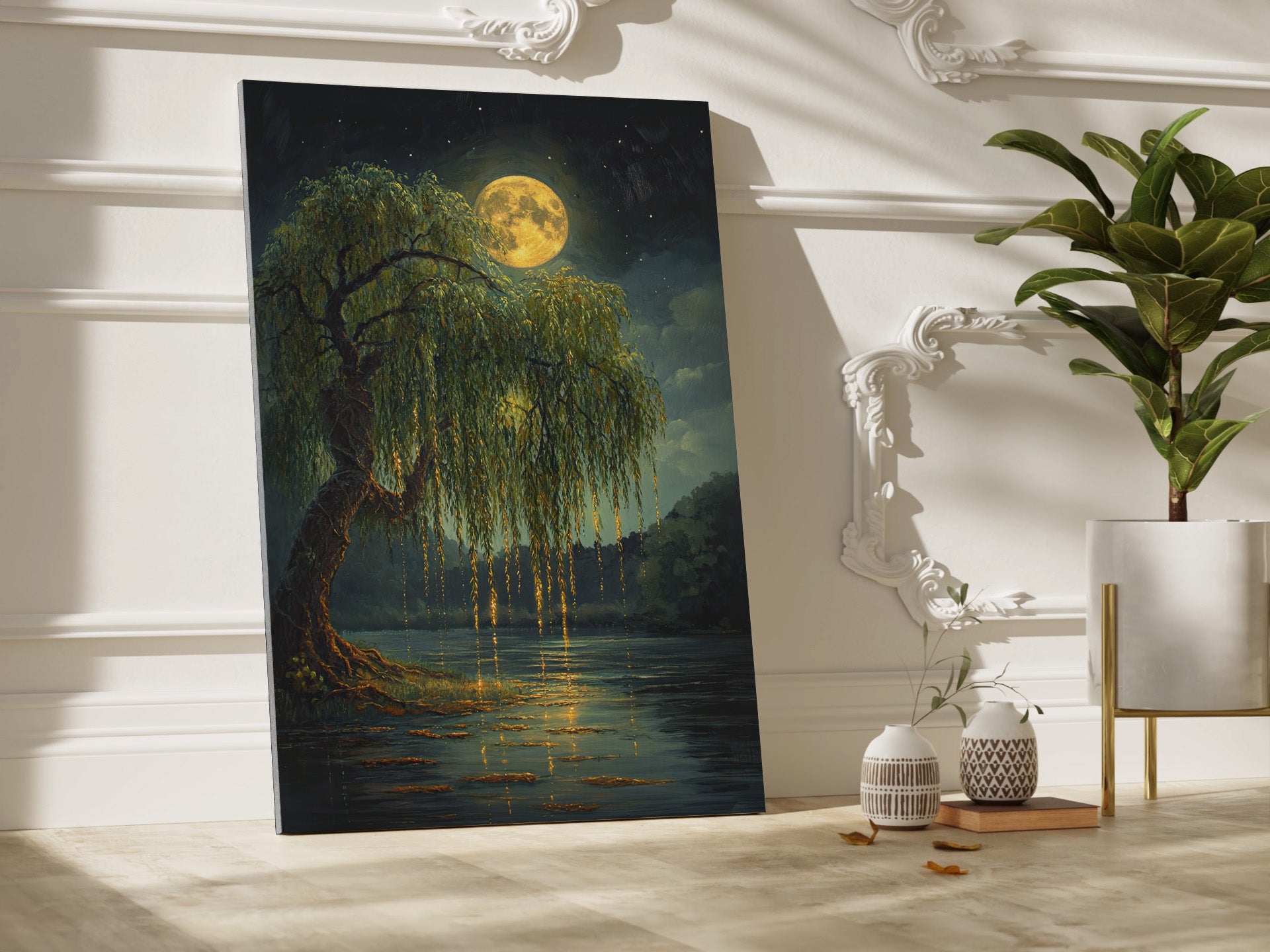 1.25" Matte Canvas - Moonlit Willow Glow
