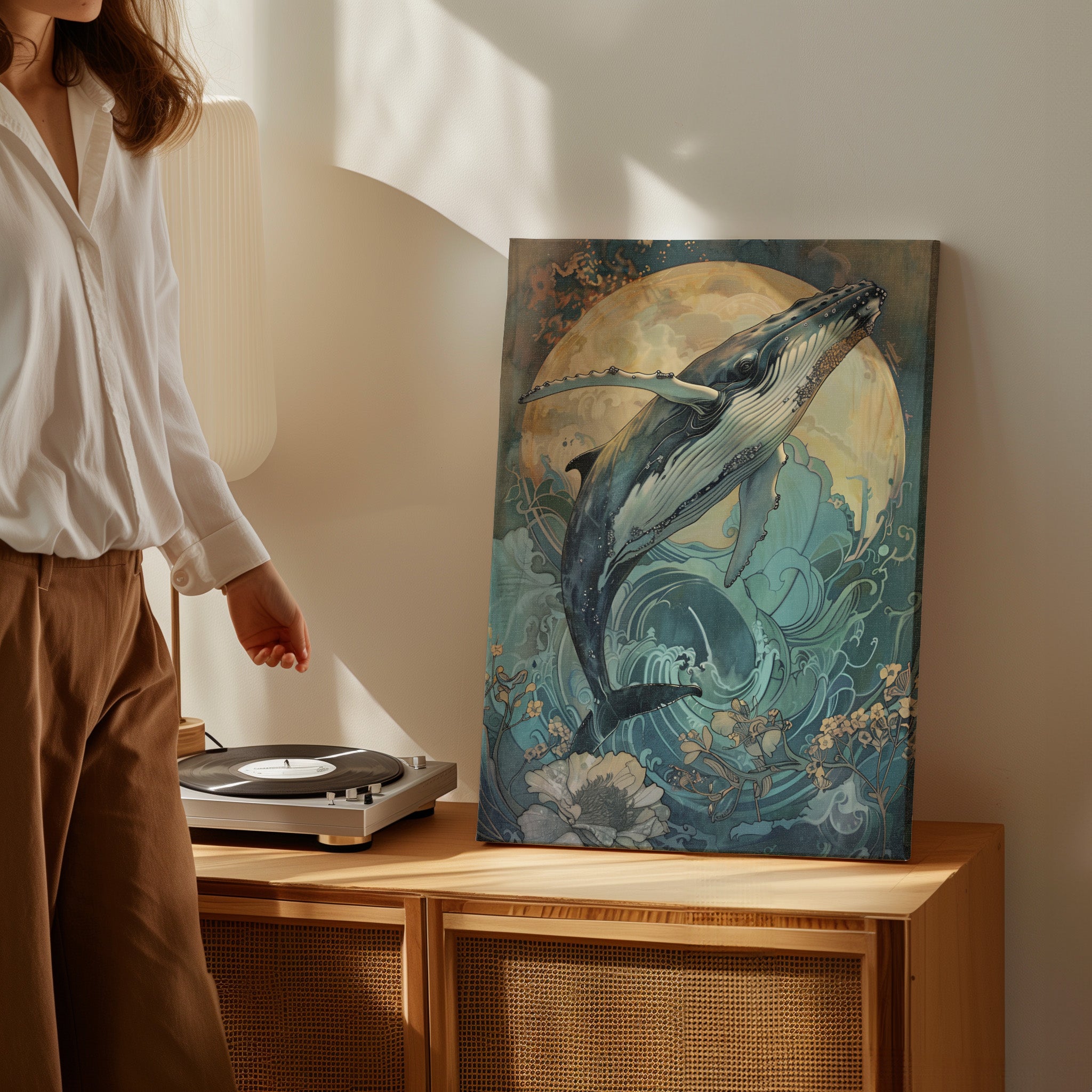 .75" Matte Canvas - Moonrise Humpback Bloom