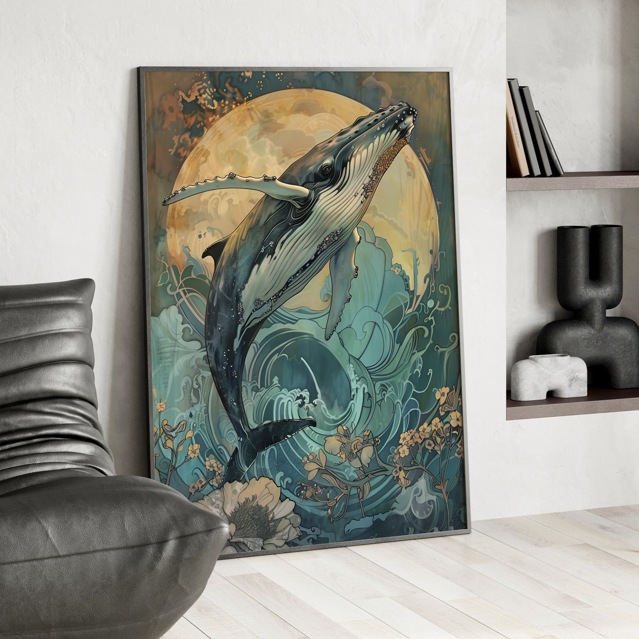 Framed Paper Print - Moonrise Humpback Bloom