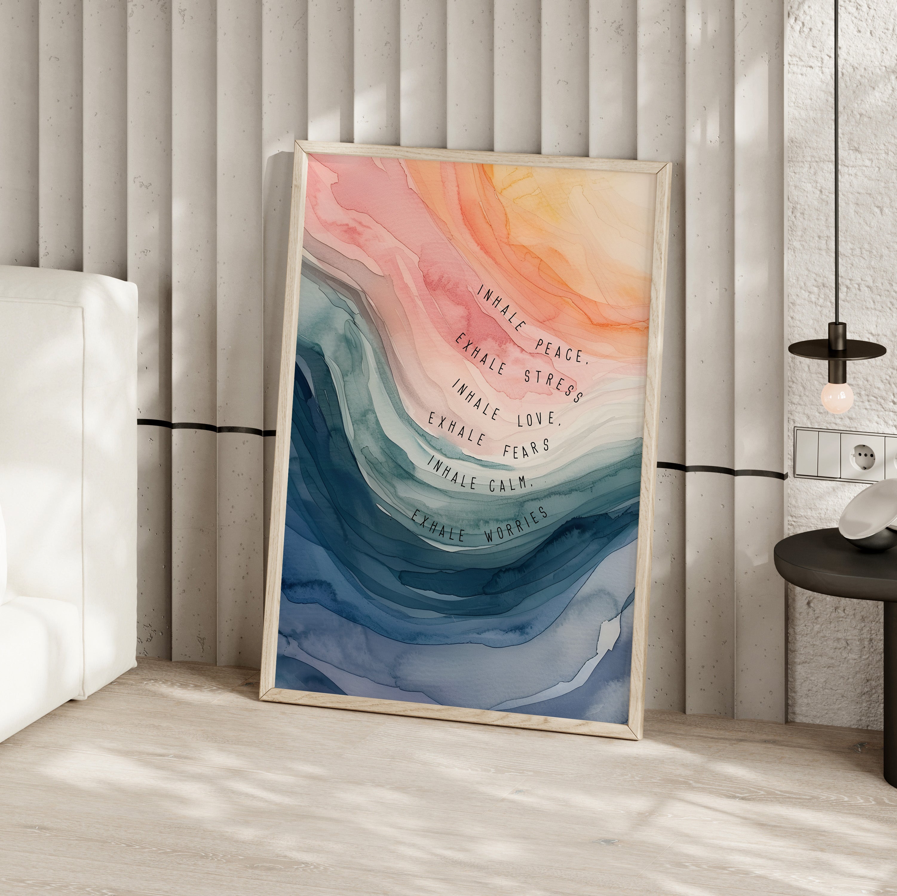 Inhale Exhale Watercolor Calm