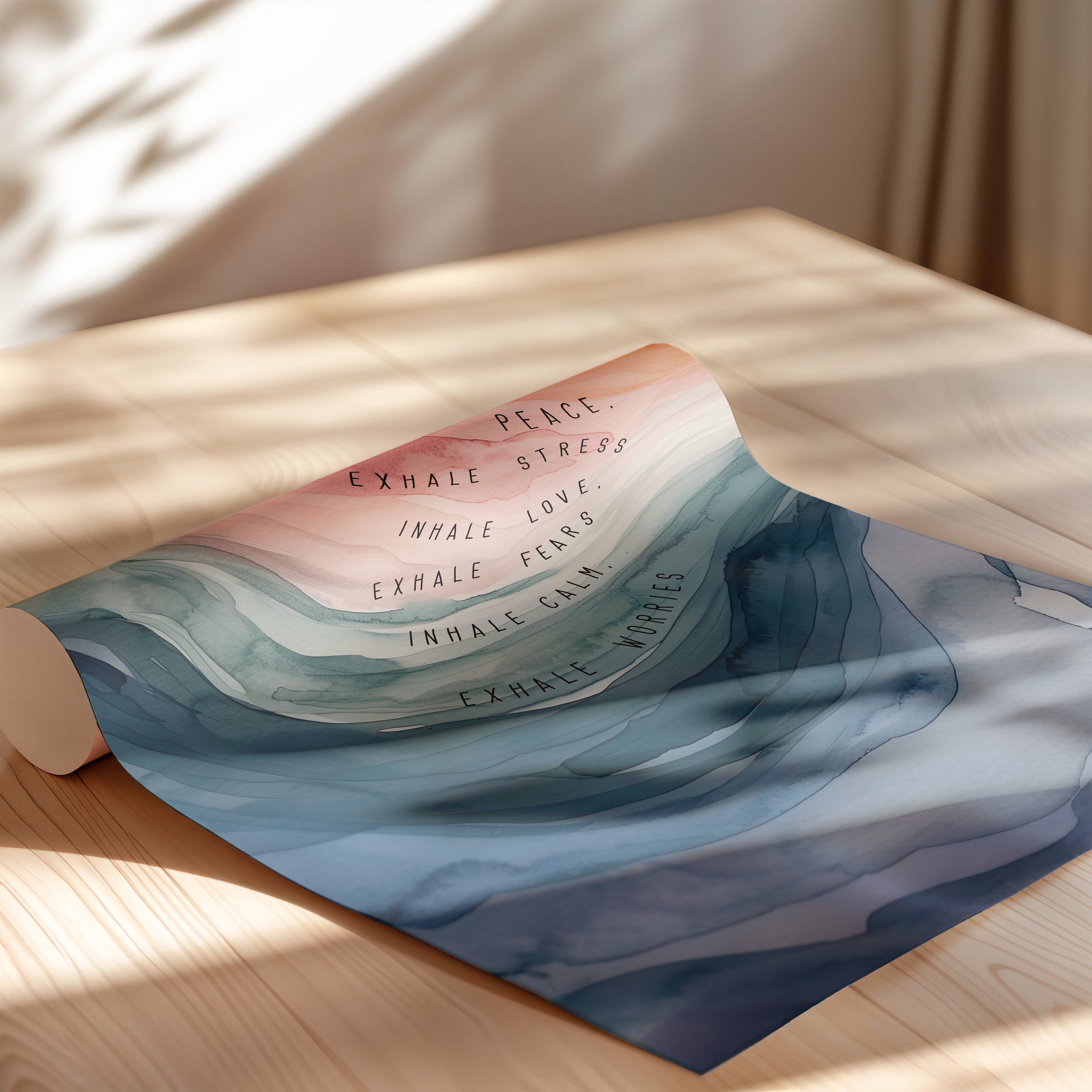 Inhale Exhale Watercolor Calm