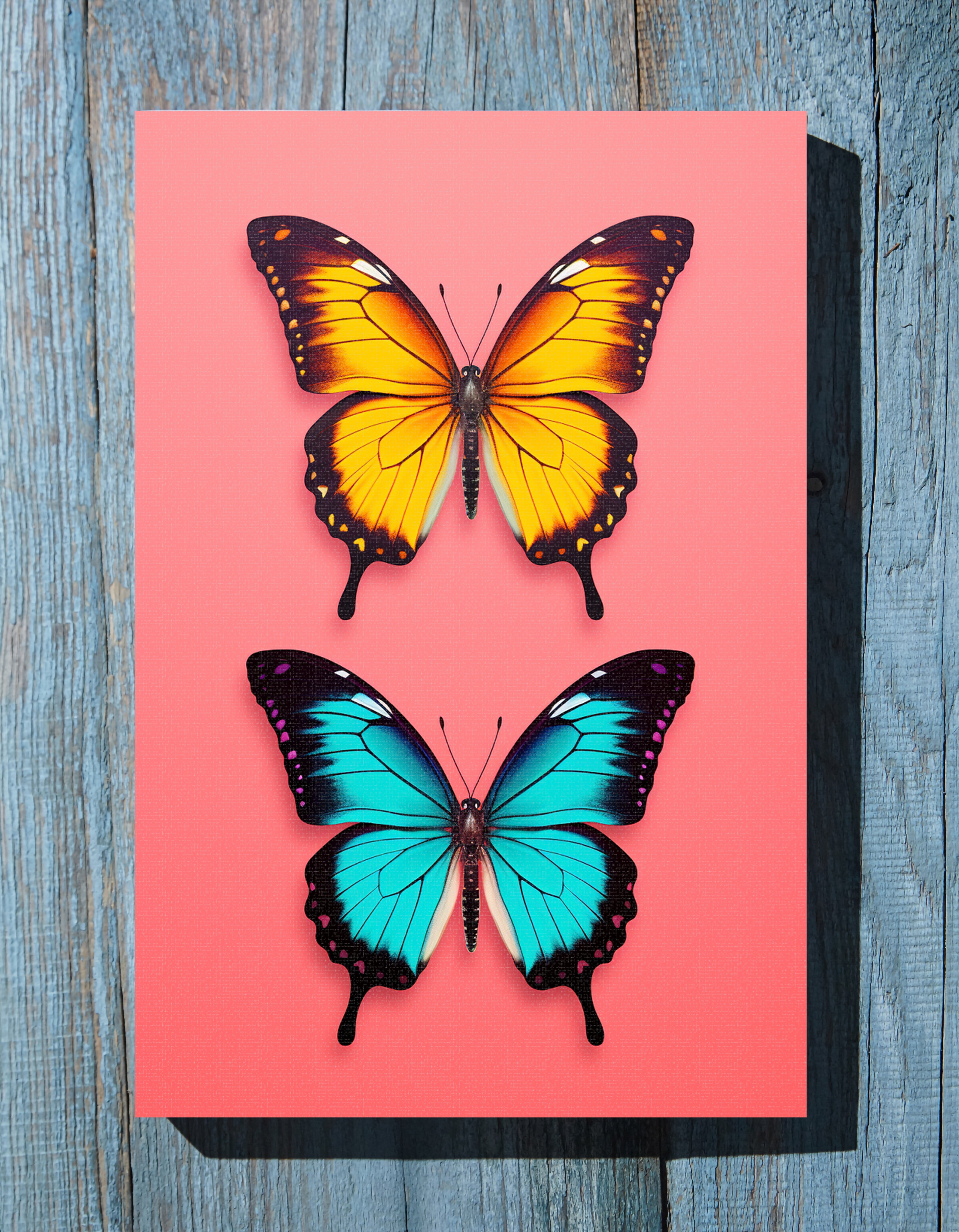 .75" Matte Canvas - Dueling Butterflies Wonder
