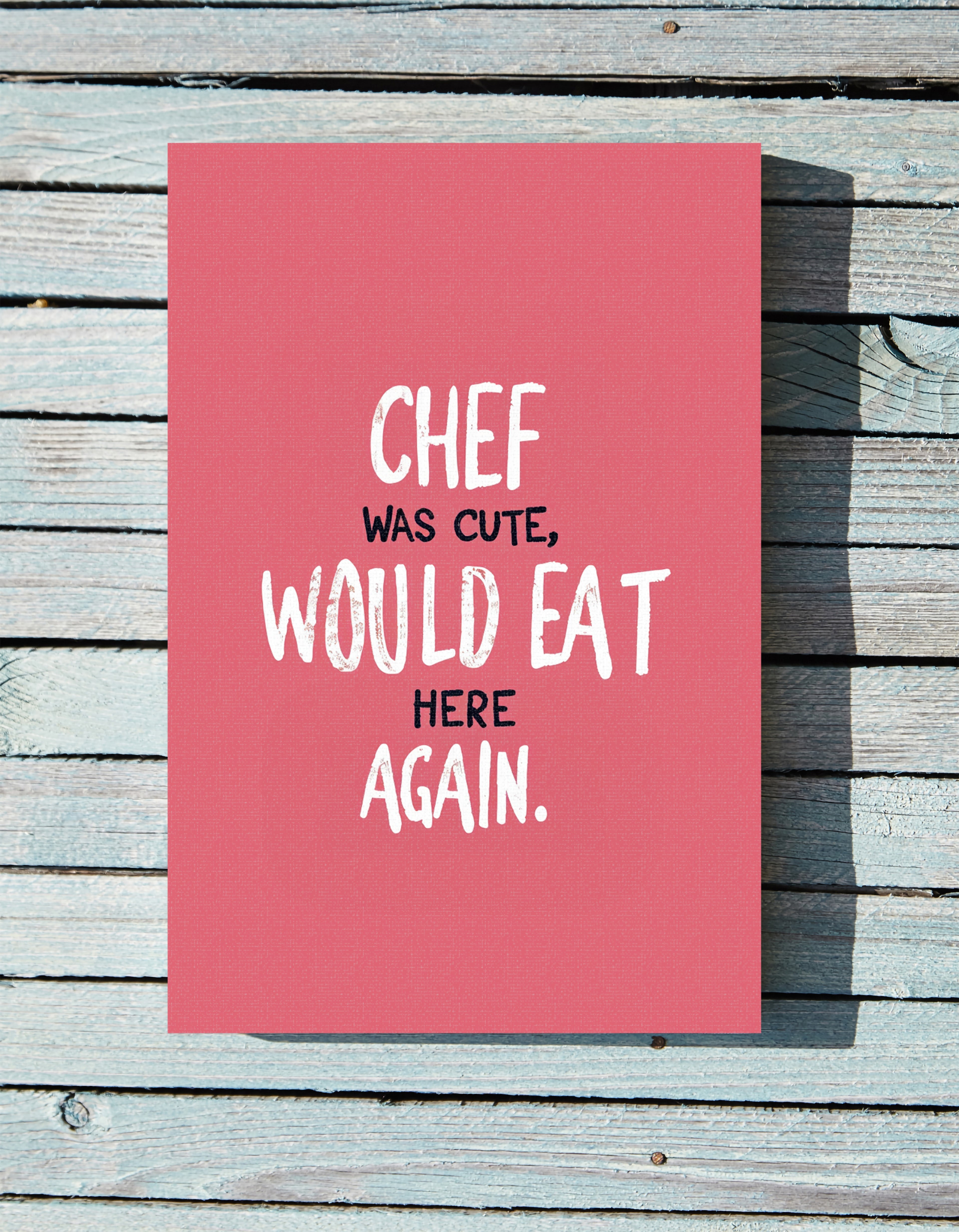 .75" Matte Canvas - Chef’s Charm