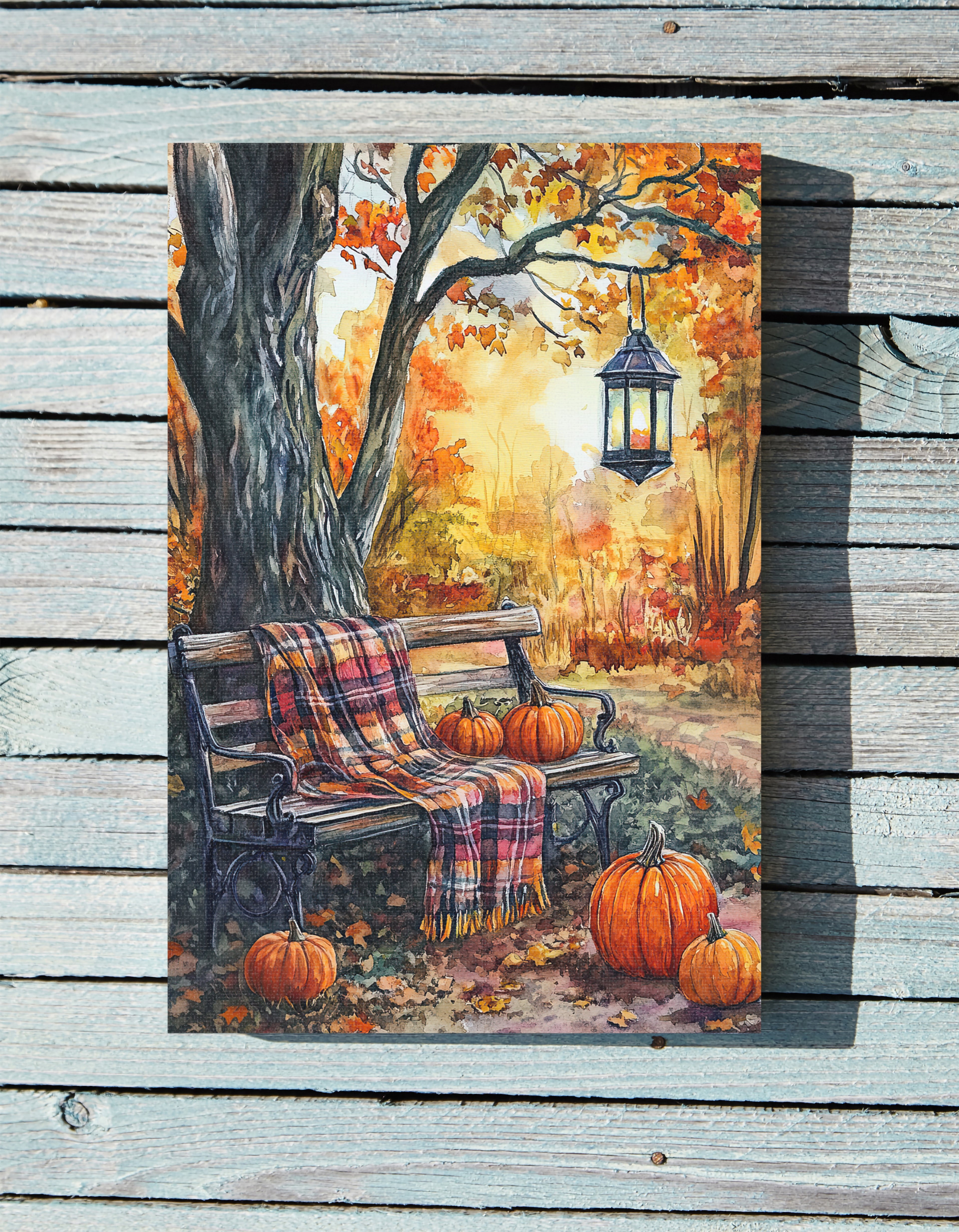 .75" Matte Canvas - Golden Pause in Fall