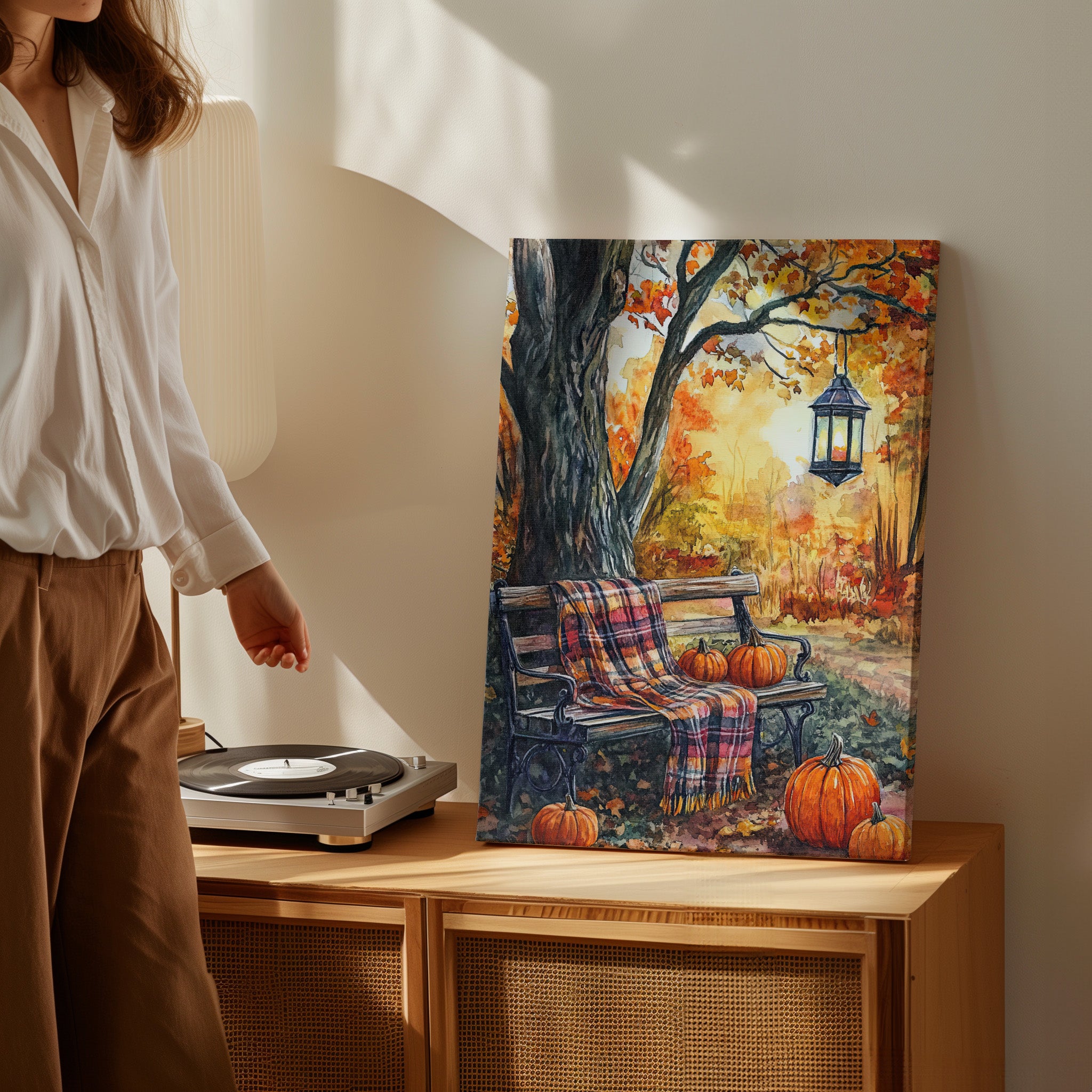 .75" Matte Canvas - Golden Pause in Fall