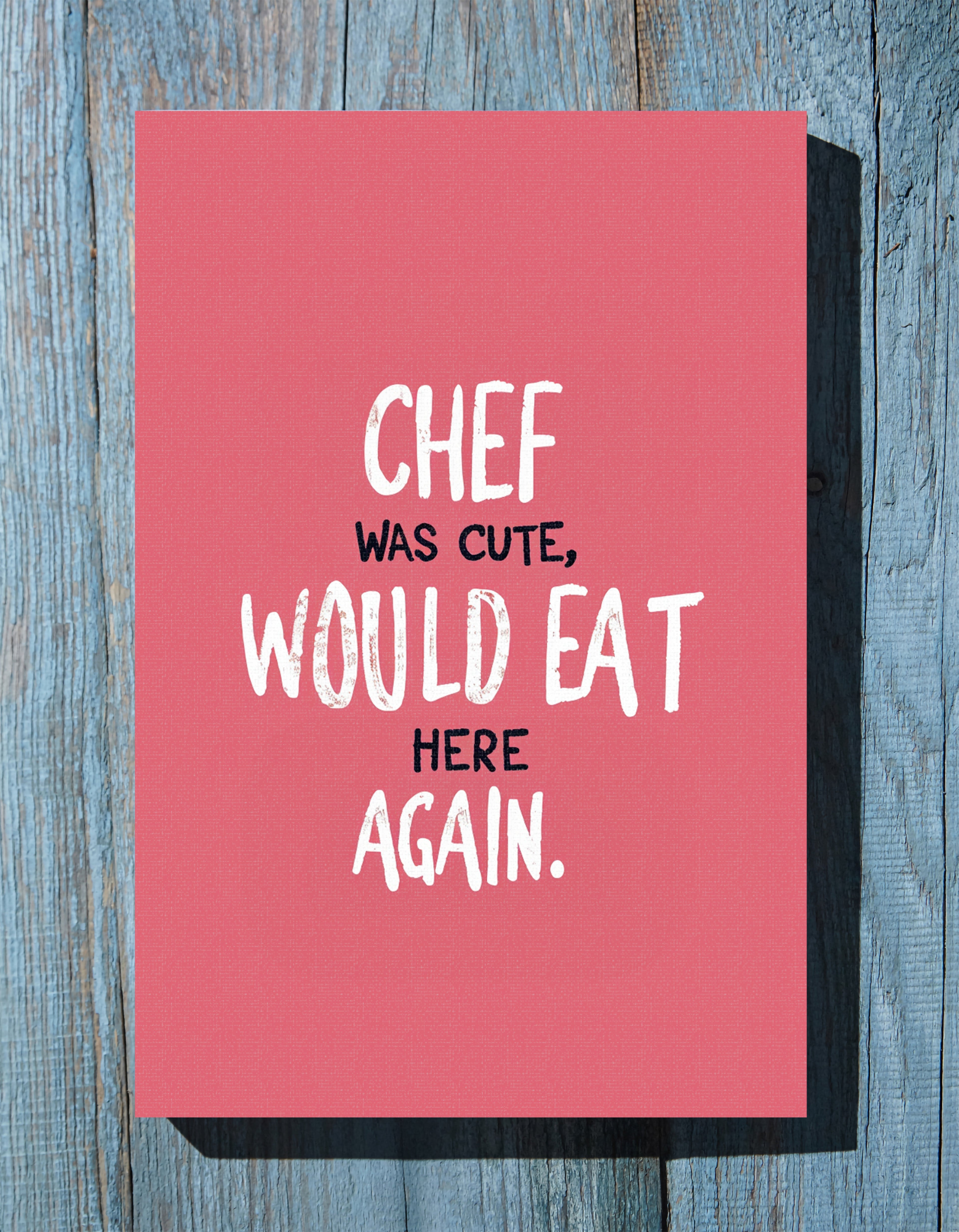 .75" Matte Canvas - Chef’s Charm