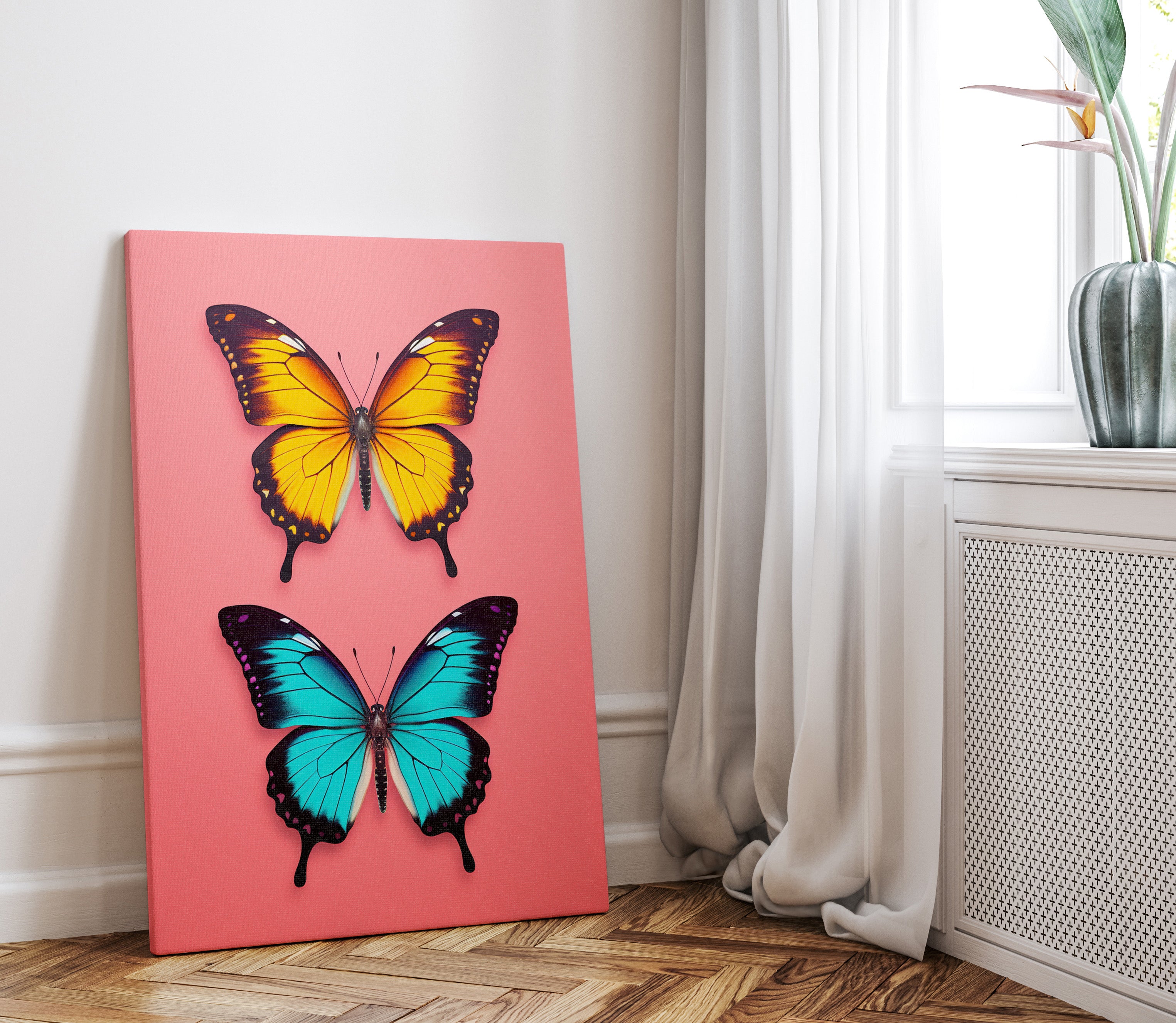 .75" Matte Canvas - Dueling Butterflies Wonder
