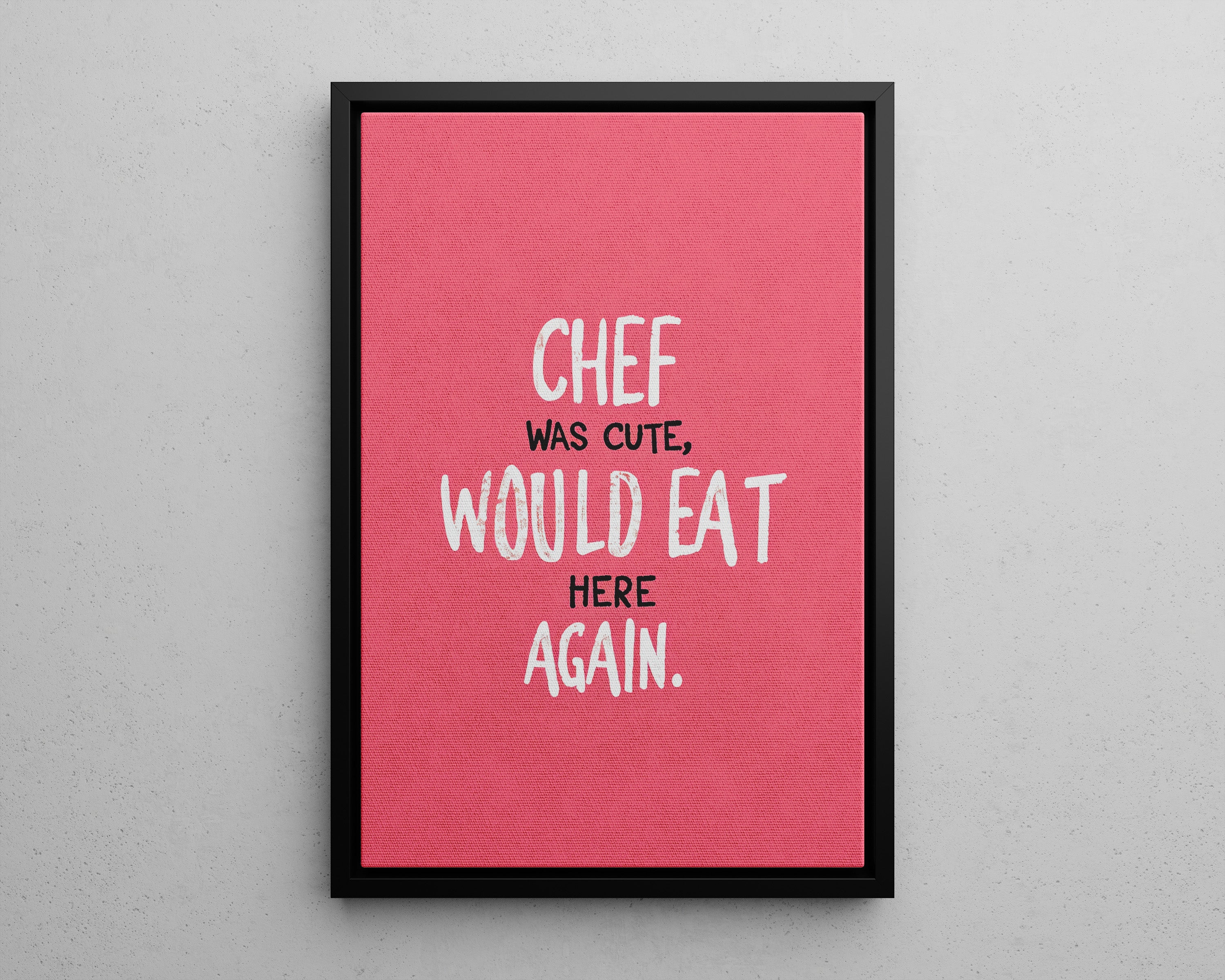 Framed Canvas - Chef’s Charm
