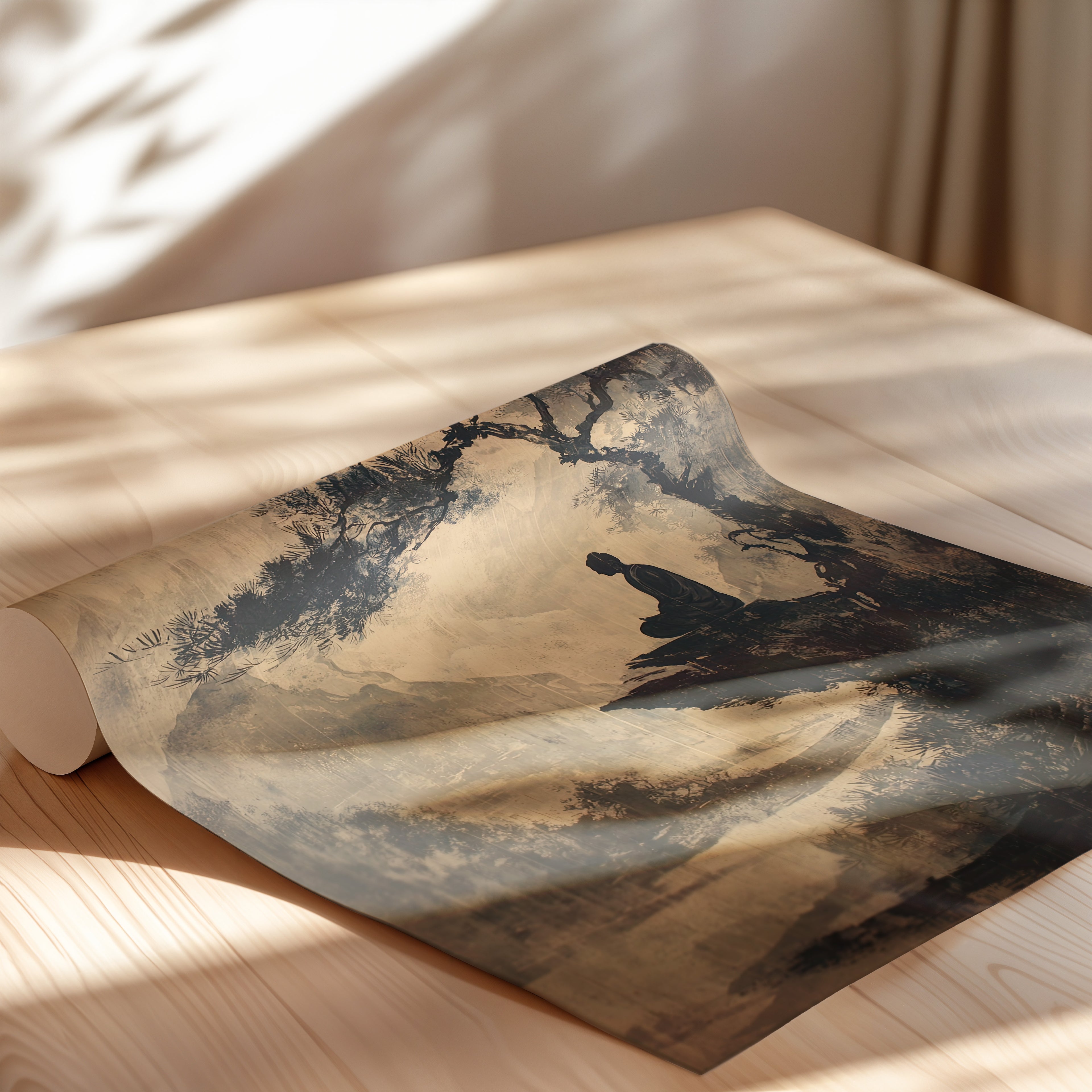 Mountain Tree Zen Silence