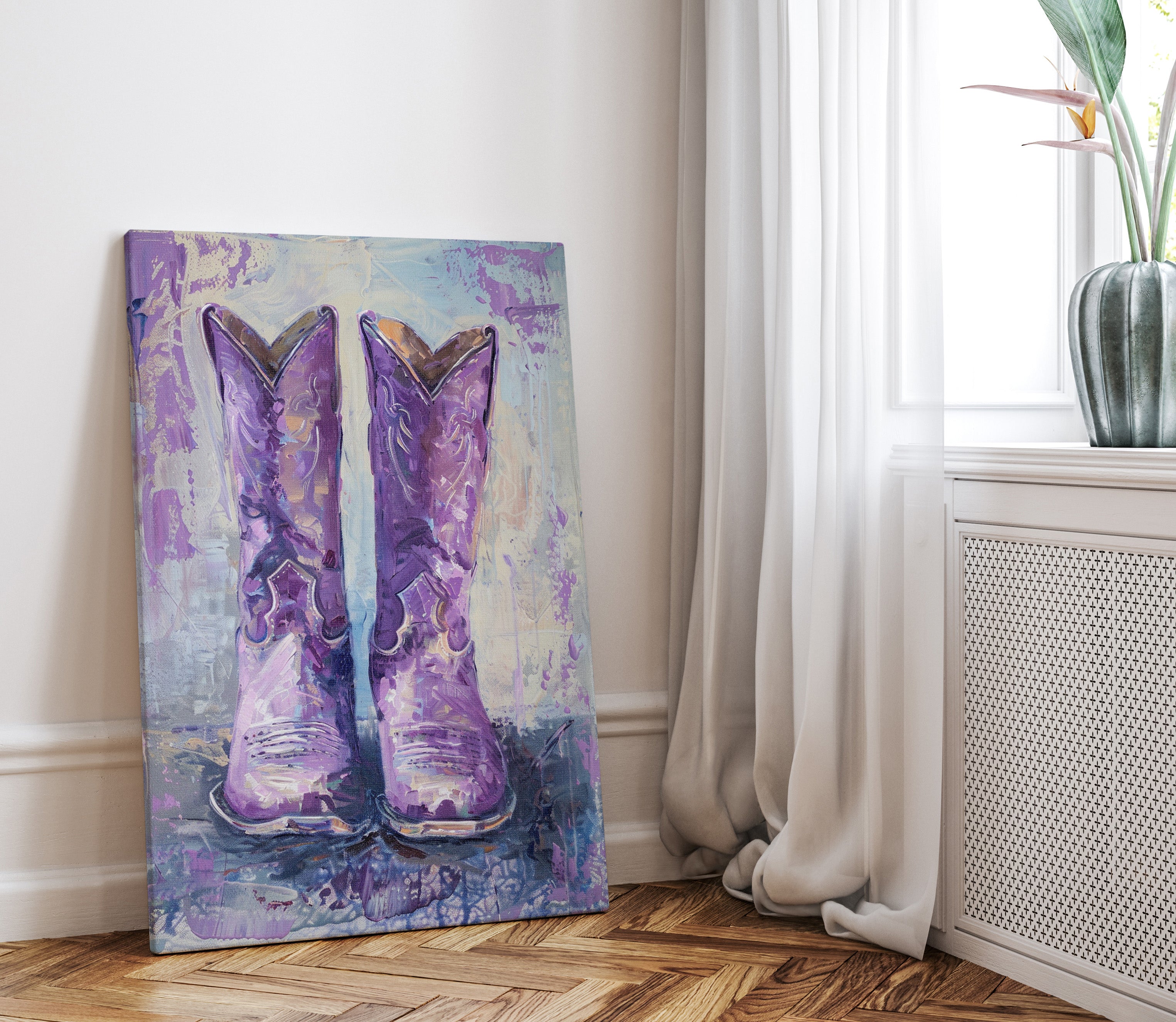 1.25" Matte Canvas - Violet Cowgirl Spirit