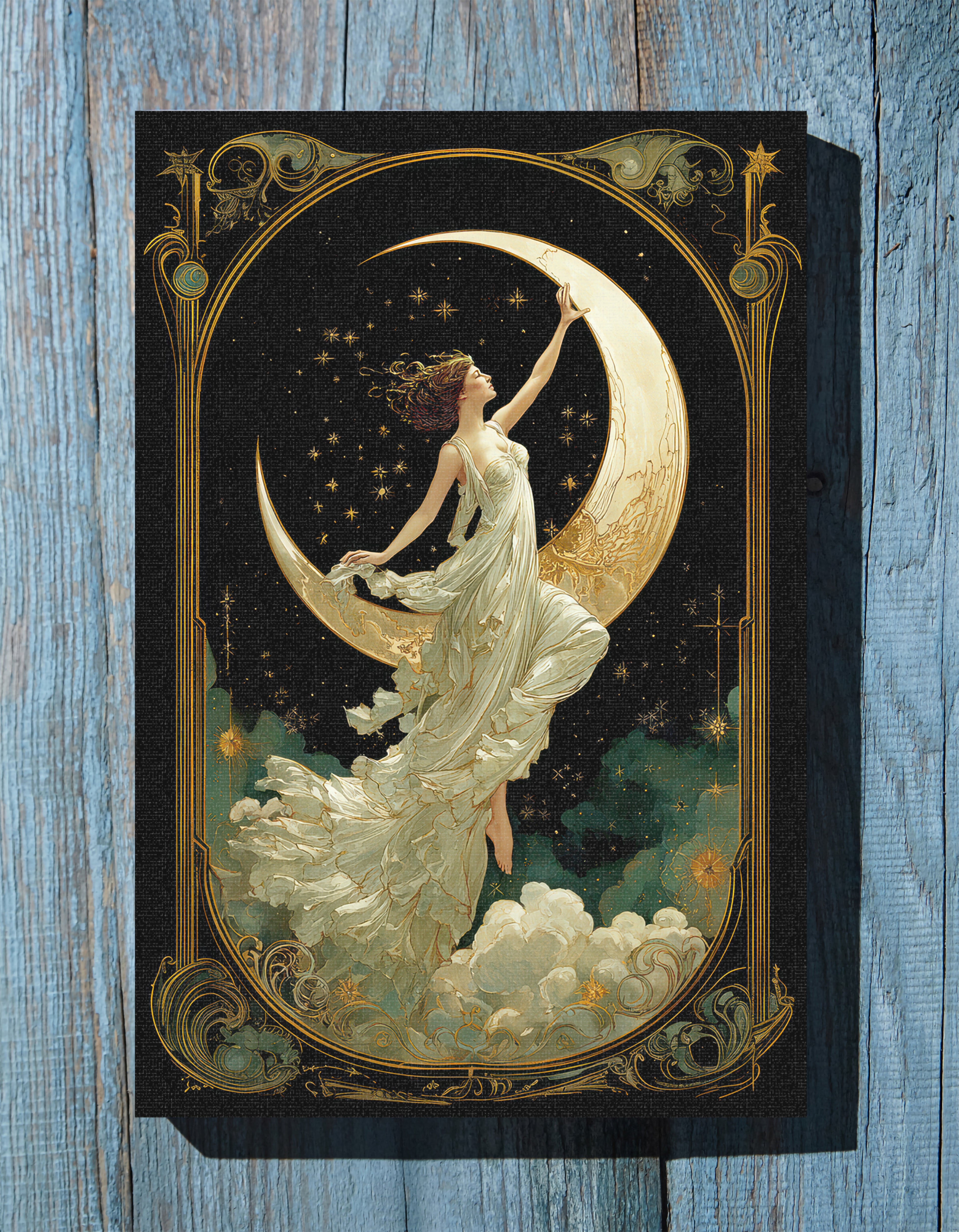 1.25" Matte Canvas - Moon Goddess Ascending