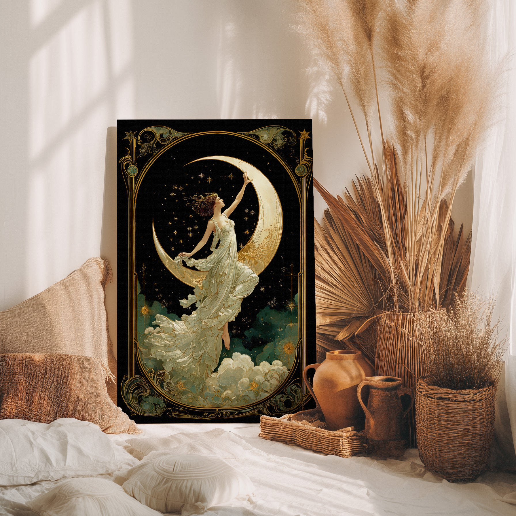 1.25" Matte Canvas - Moon Goddess Ascending