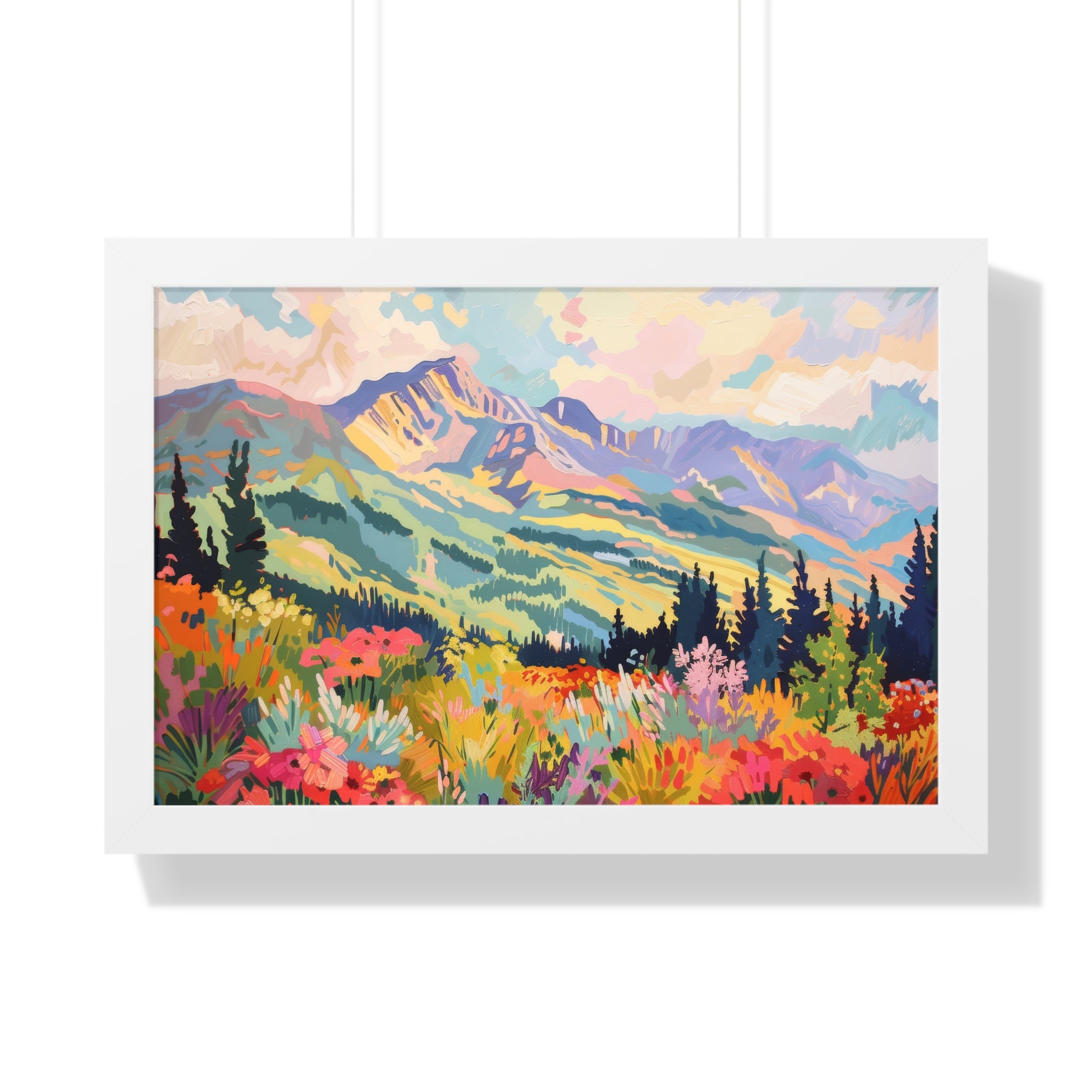Framed Paper Print - Rocky Mountain Wildflower Bliss
