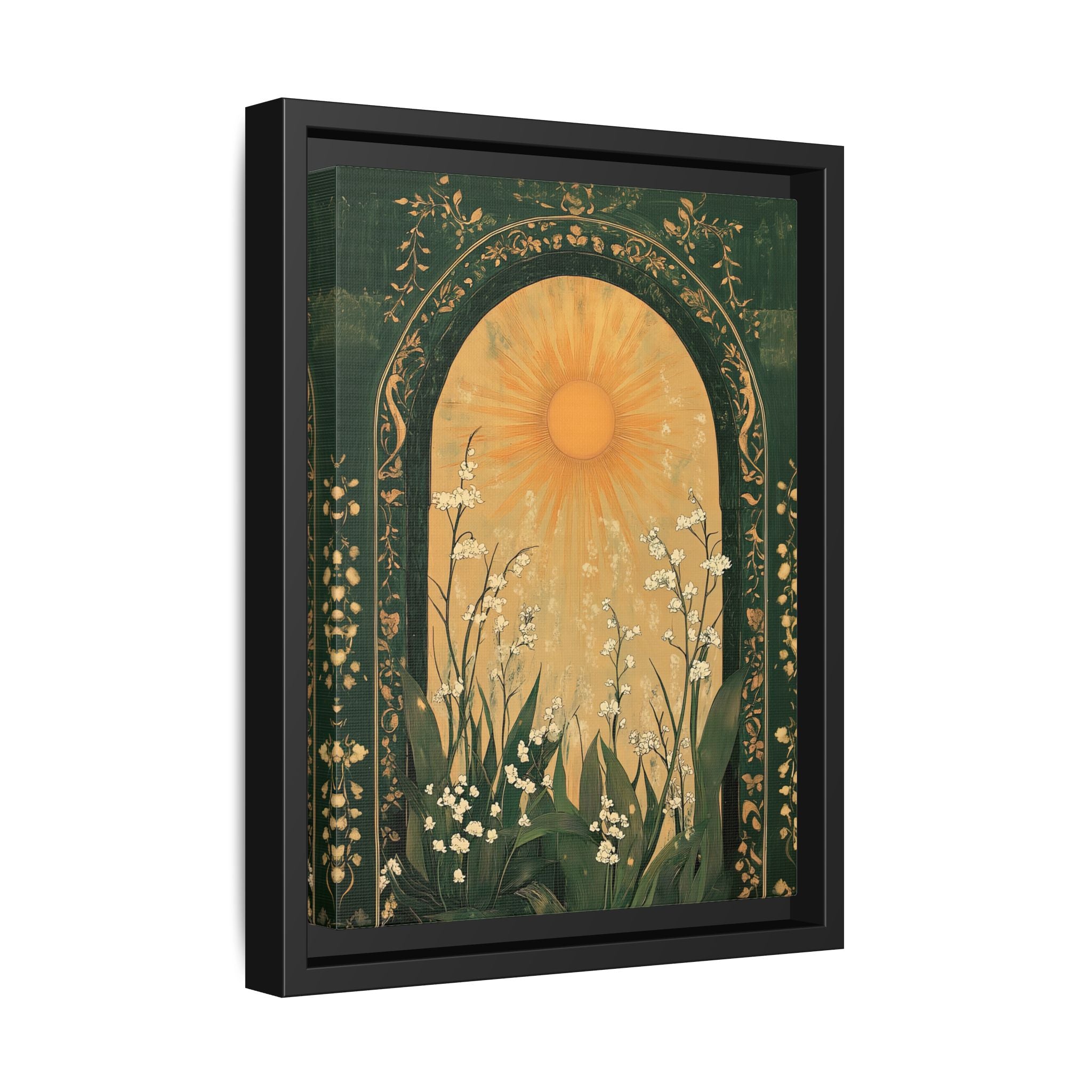 Framed Canvas - Lily of the Valley Archway