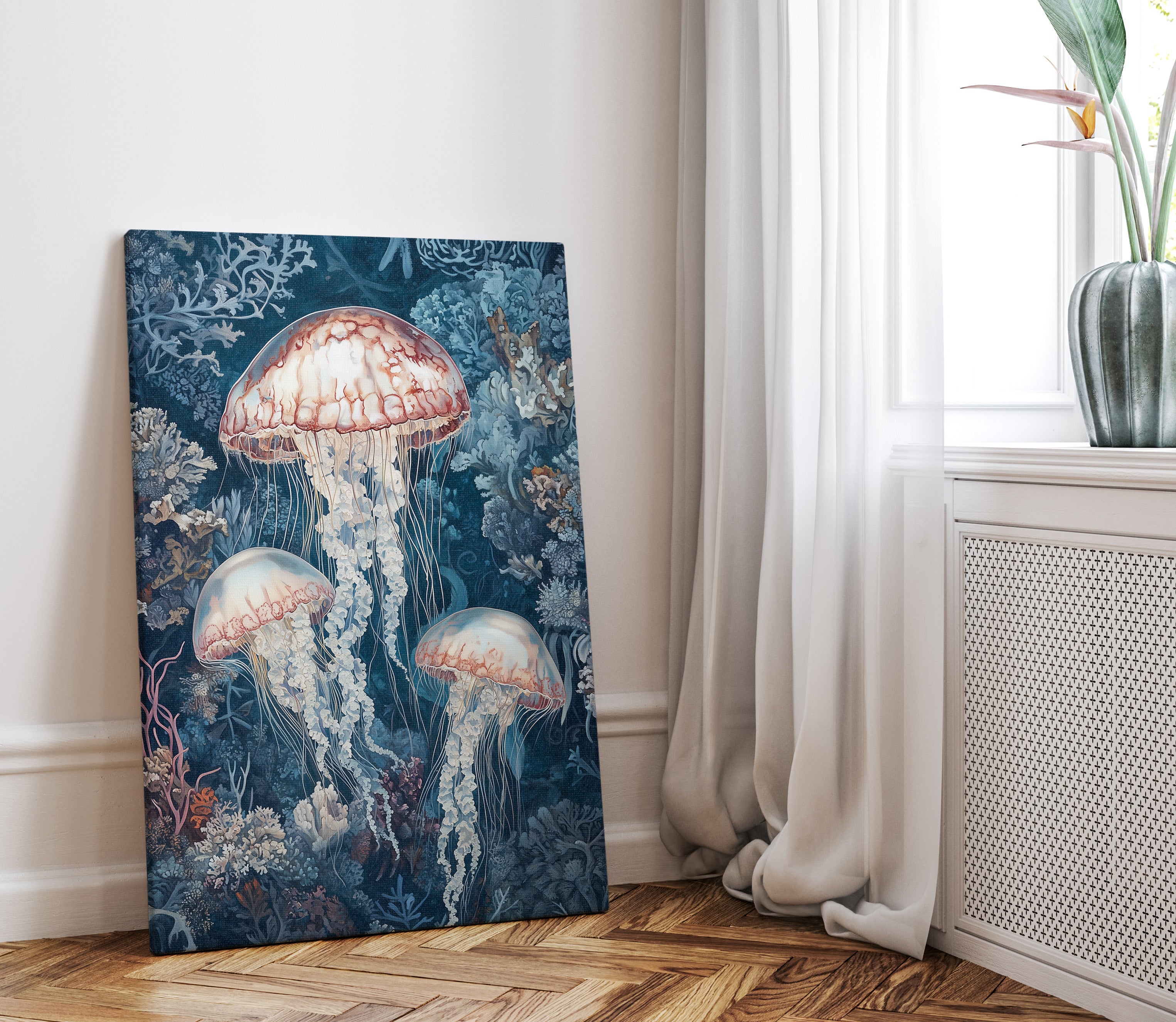 .75" Matte Canvas - Ethereal Ocean Jellyfish