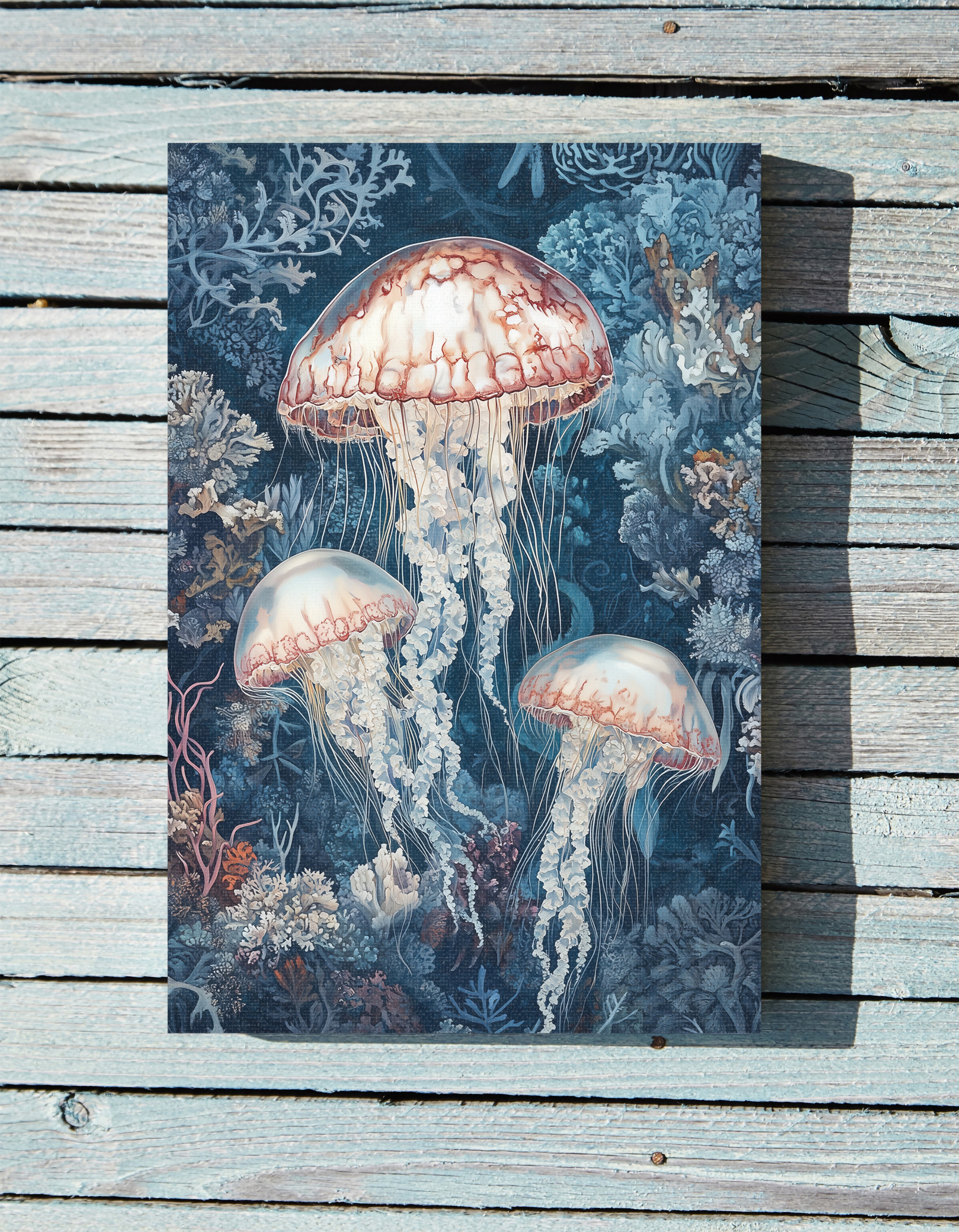 .75" Matte Canvas - Ethereal Ocean Jellyfish