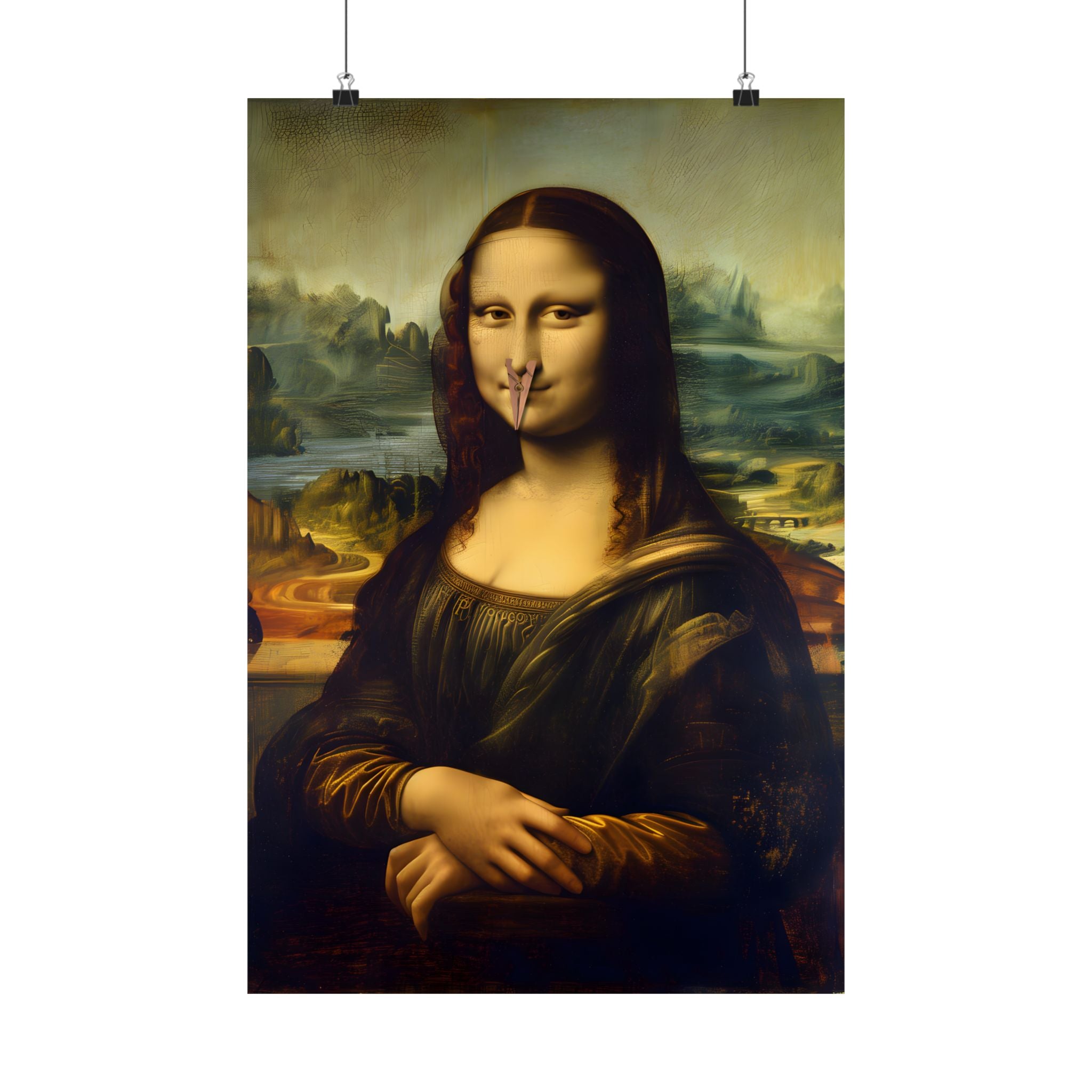 Mona Lisa Nose Peg Gag