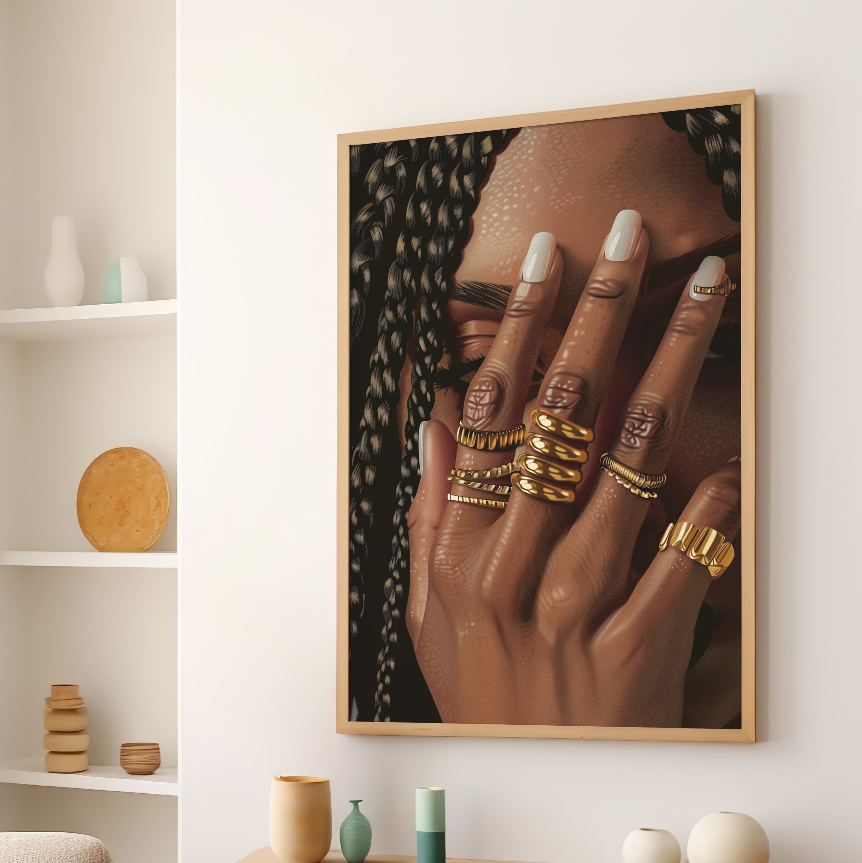 Braided Golden Ring Beauty