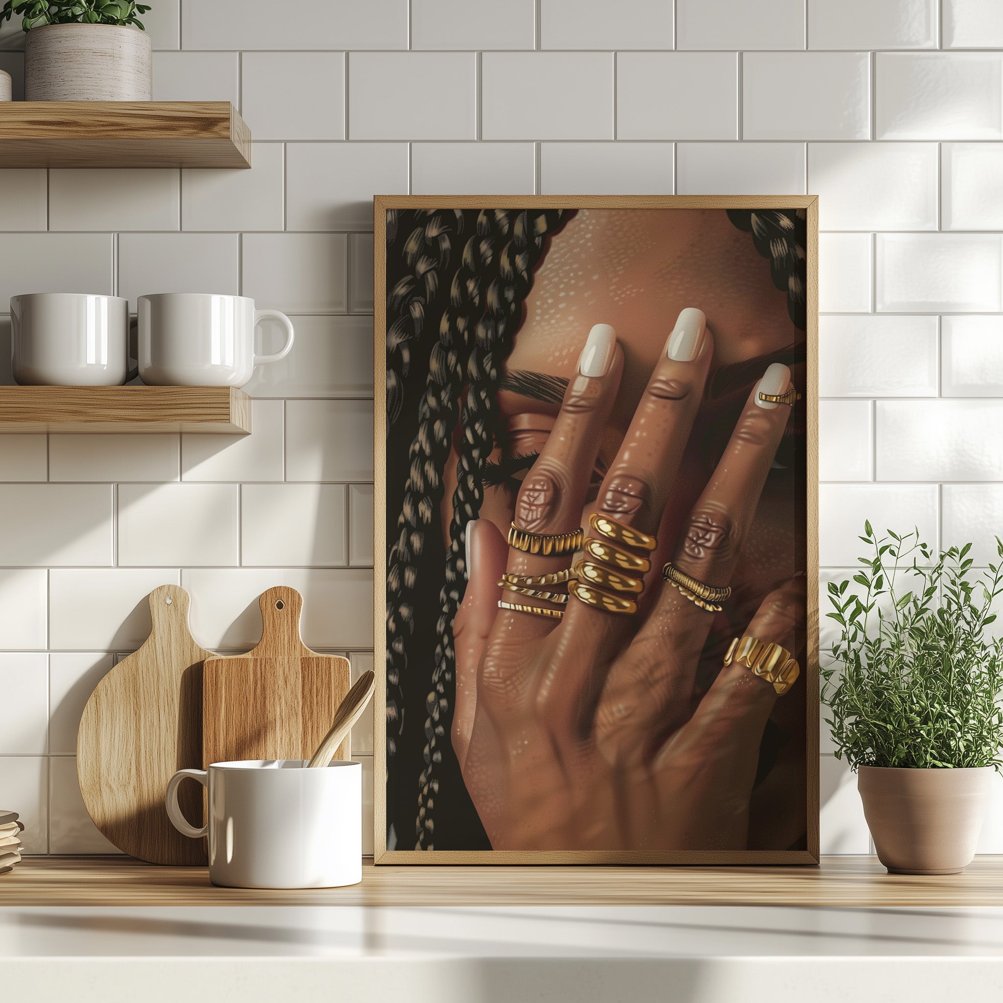 Braided Golden Ring Beauty