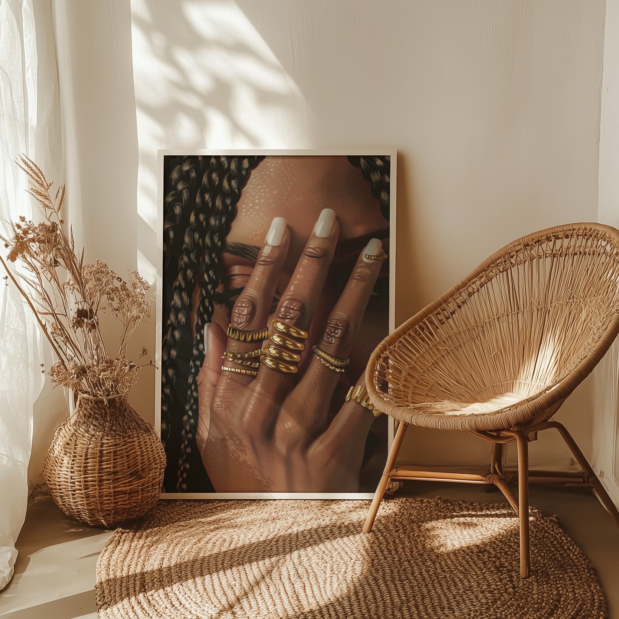 Braided Golden Ring Beauty