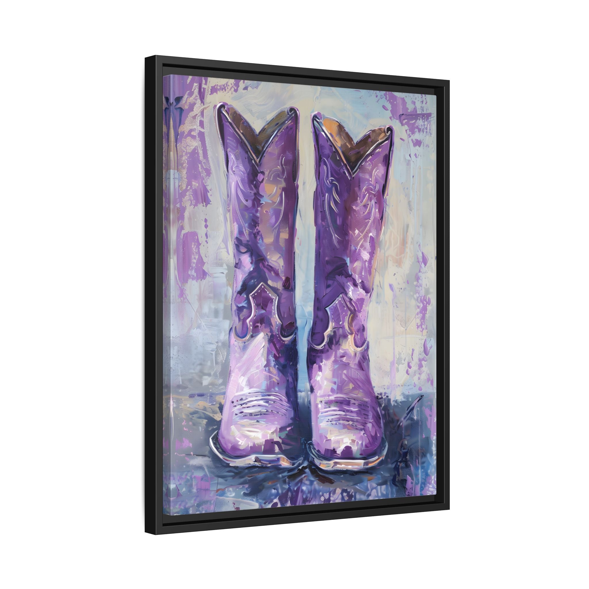 Framed Canvas - Violet Cowgirl Spirit