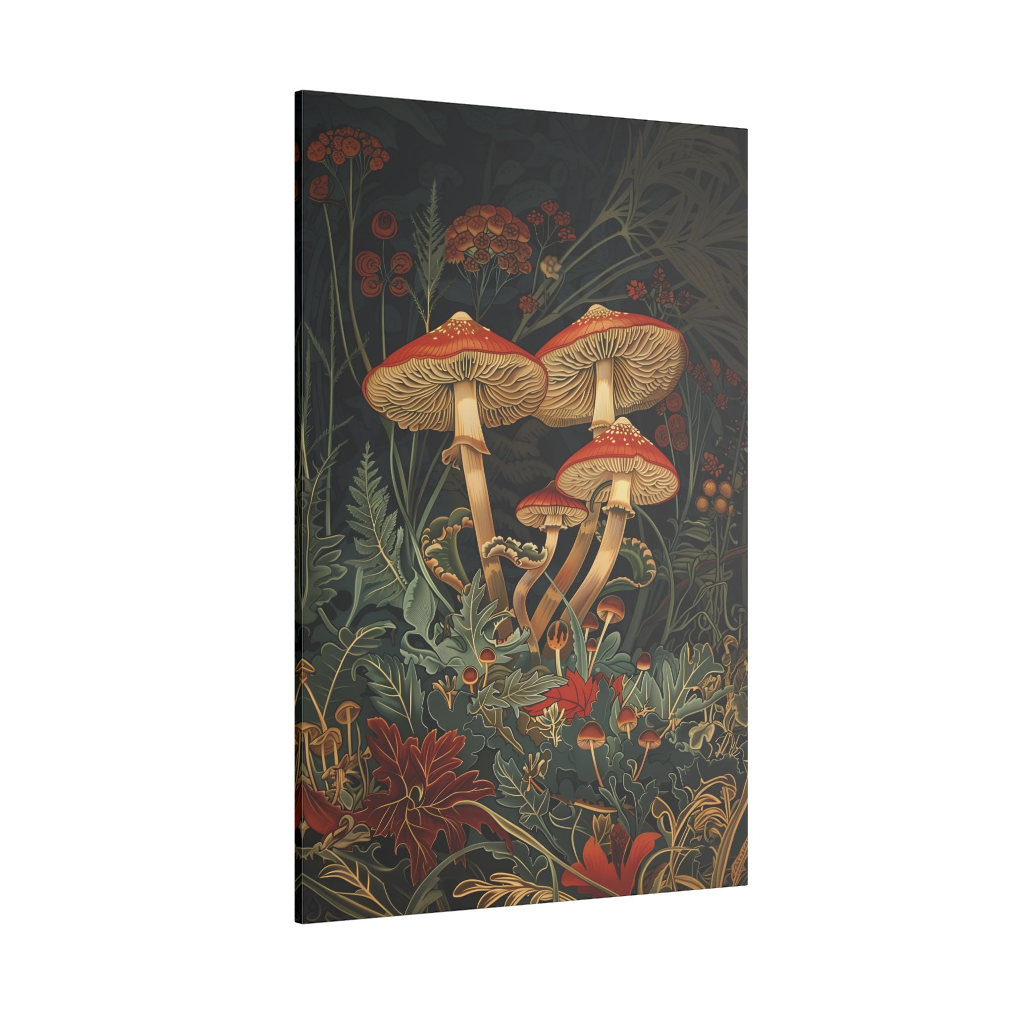 .75" Matte Canvas - Elegant Mushroom Reverie