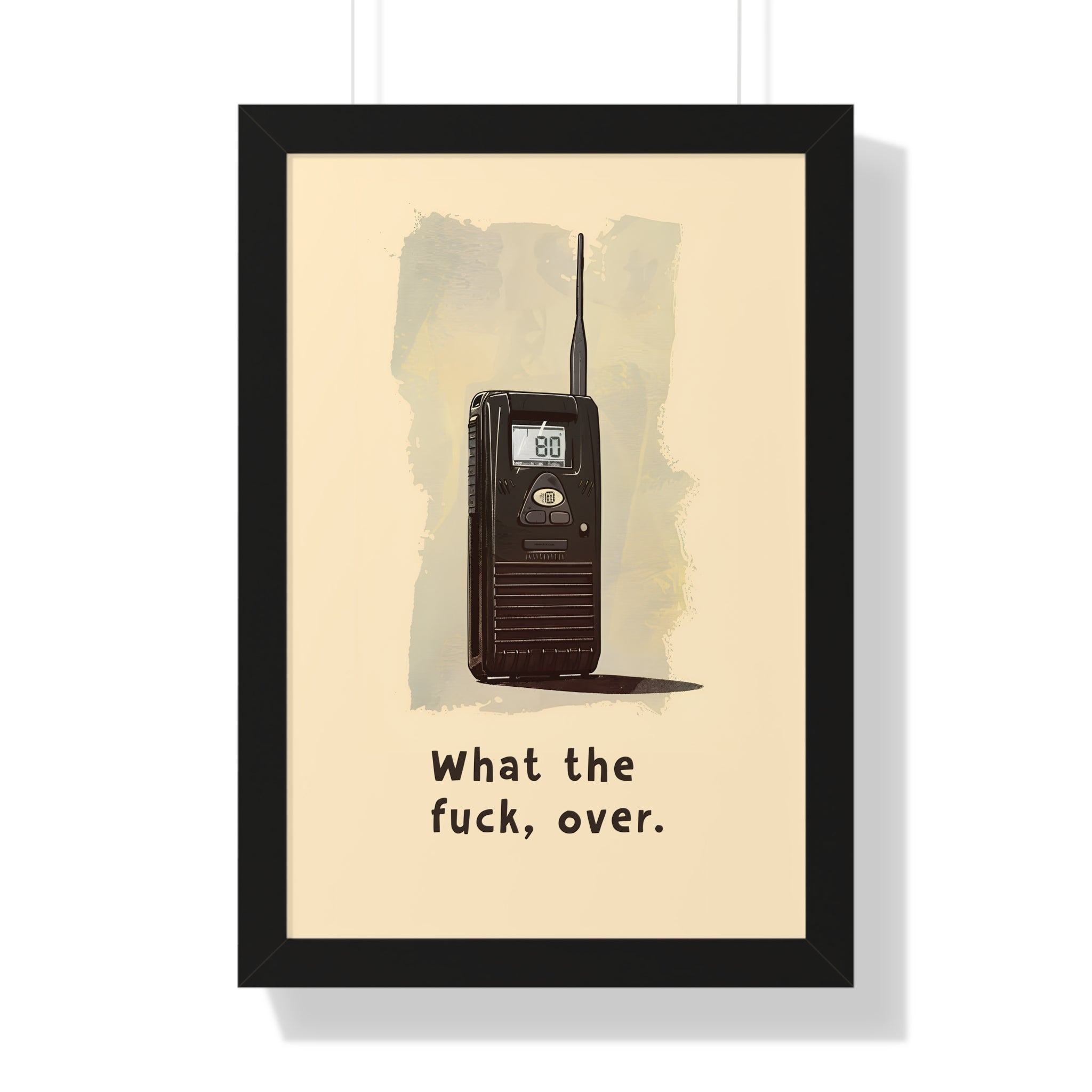 Framed Paper Print - Walkie Talkie WTF Moment
