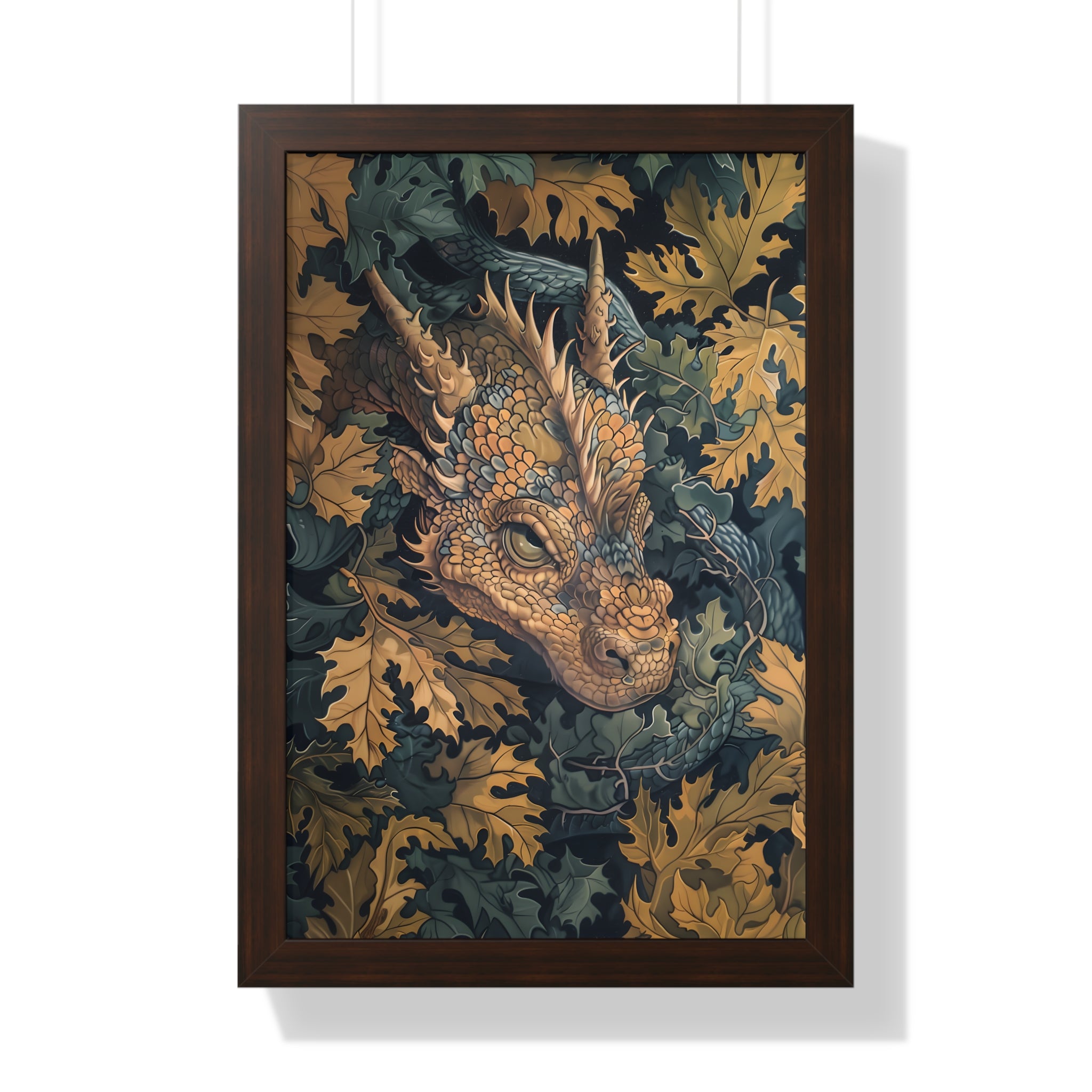 Framed Paper Print - Enchanted Forest Dragon