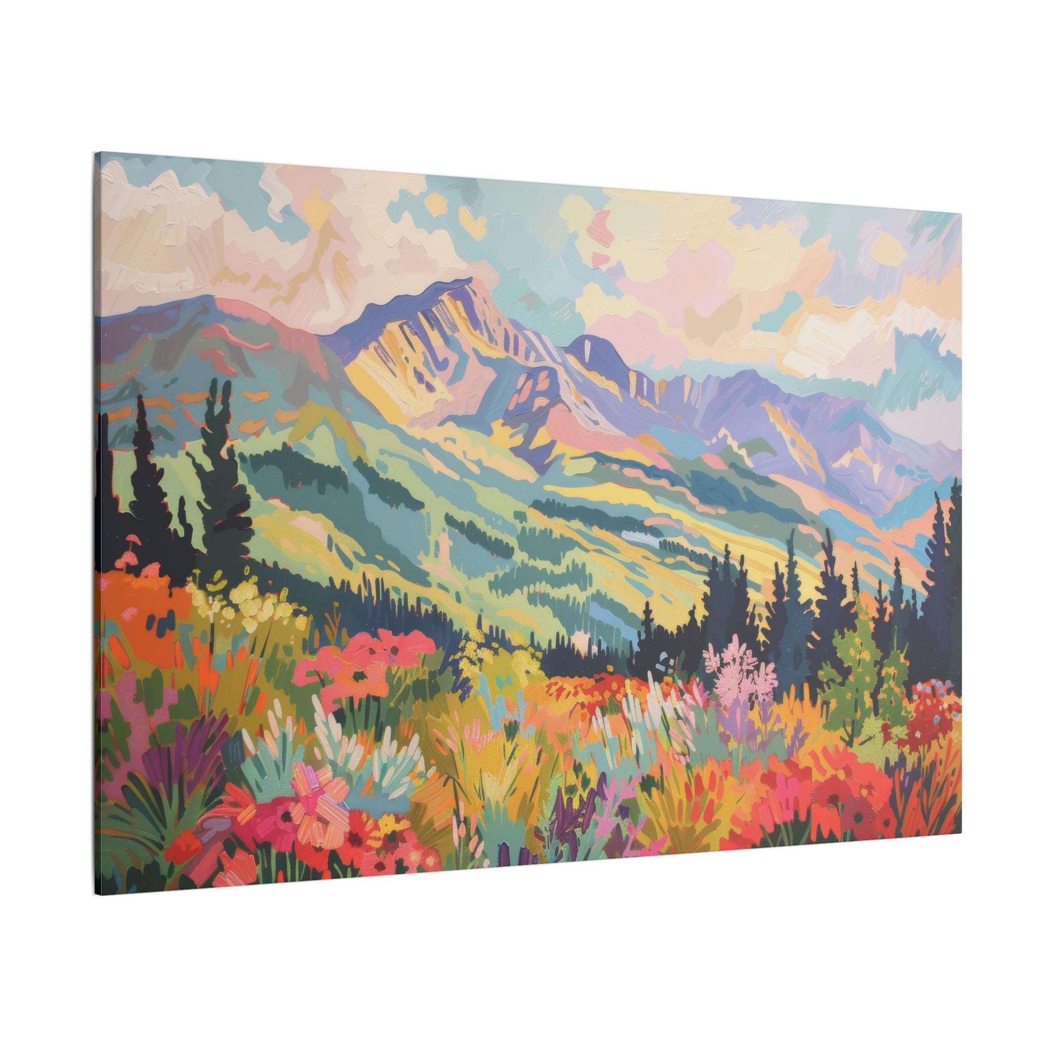 .75" Matte Canvas - Rocky Mountain Wildflower Bliss