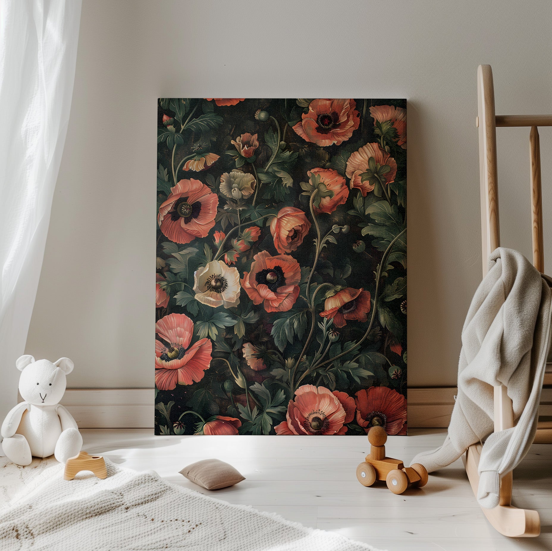 .75" Matte Canvas - Enchanted Poppy Reverie