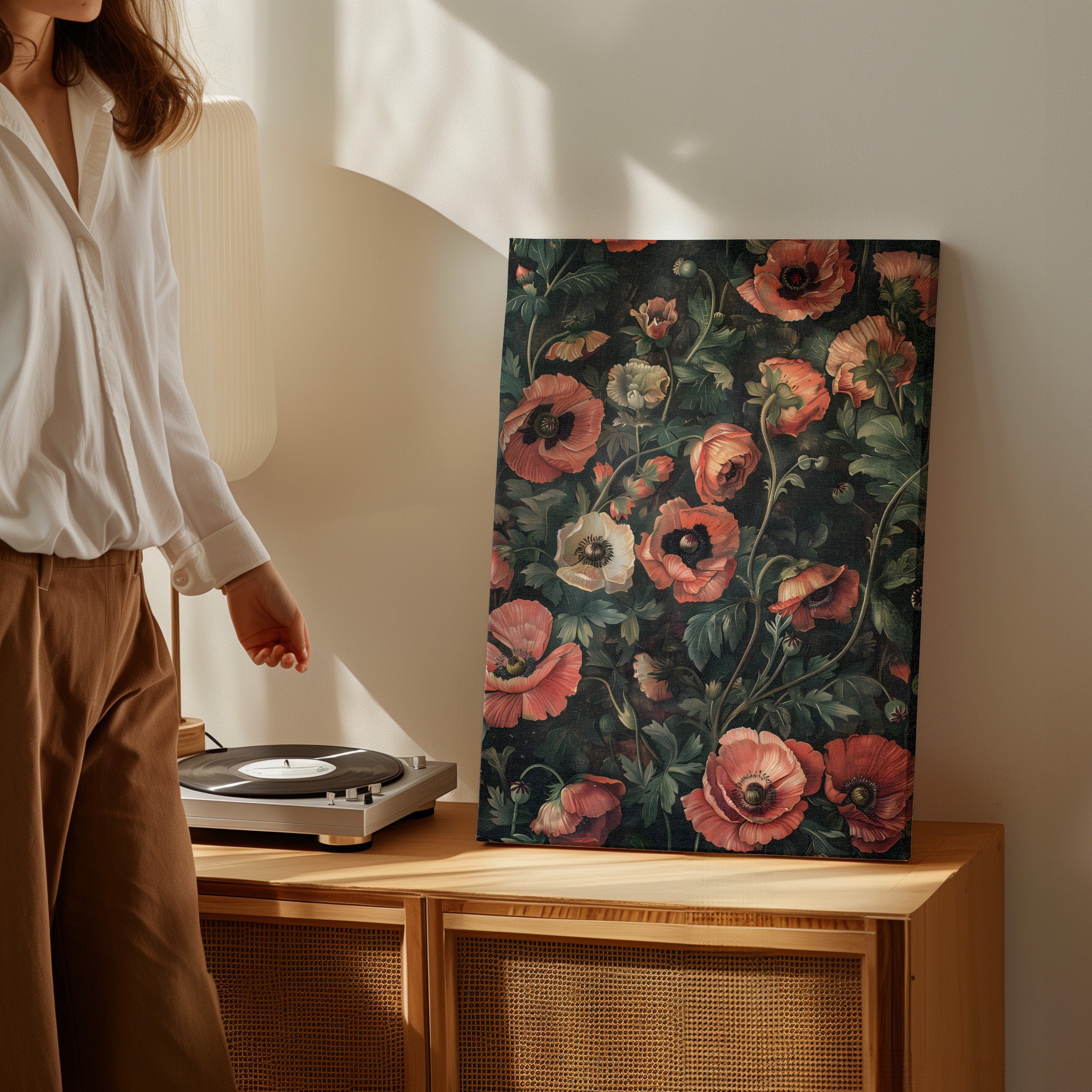 .75" Matte Canvas - Enchanted Poppy Reverie