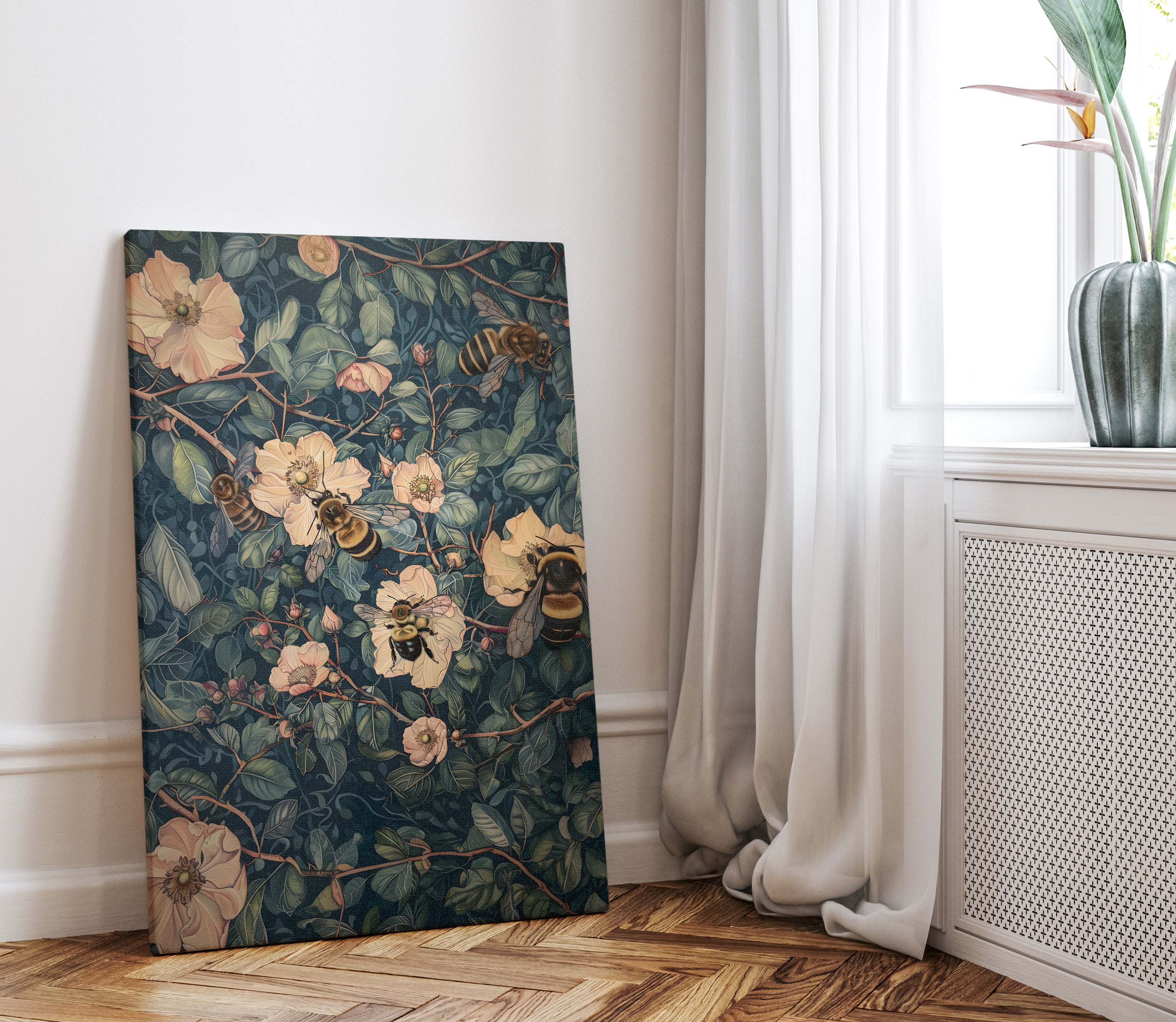 .75" Matte Canvas - Buzzing Floral Symphony