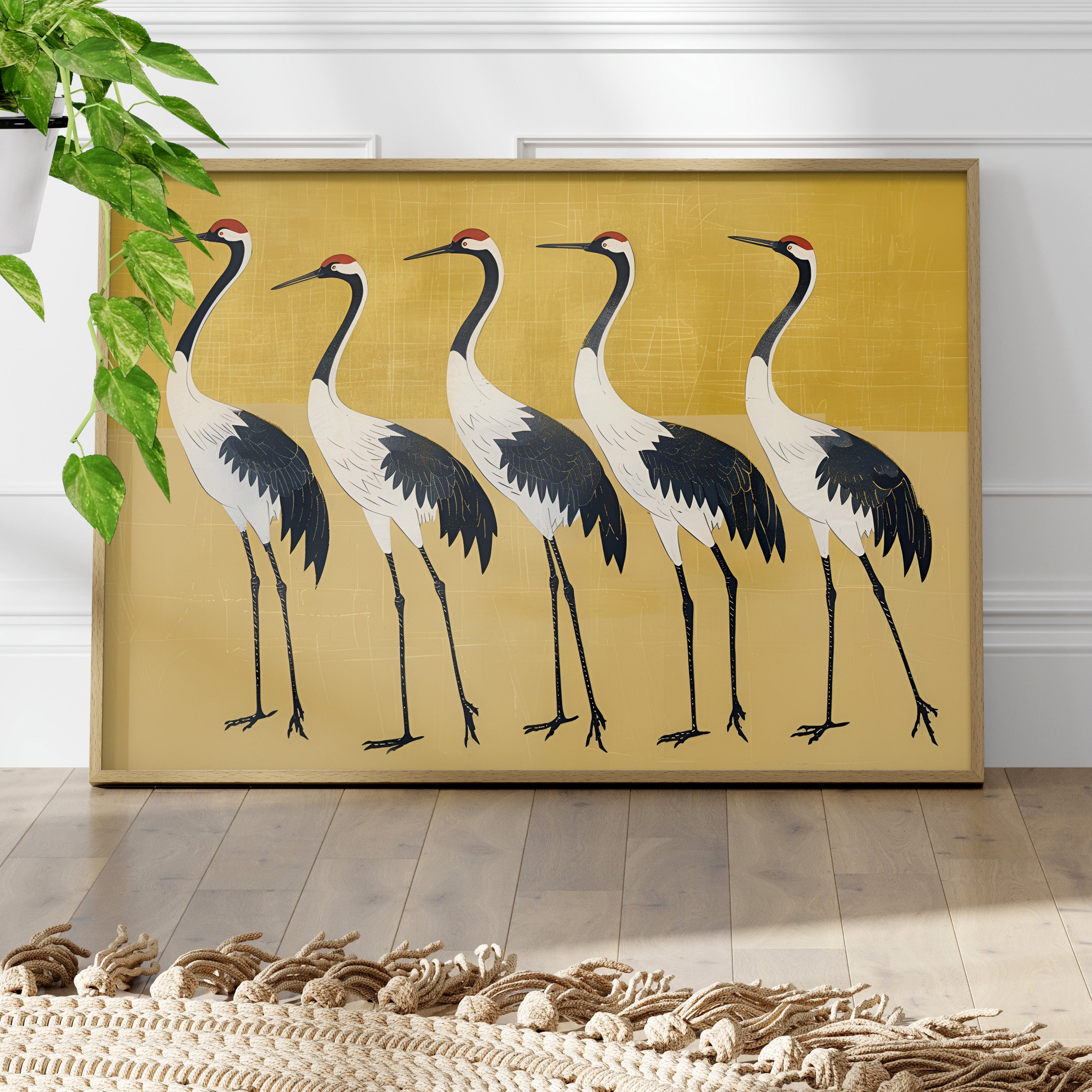 Golden Parade of Cranes
