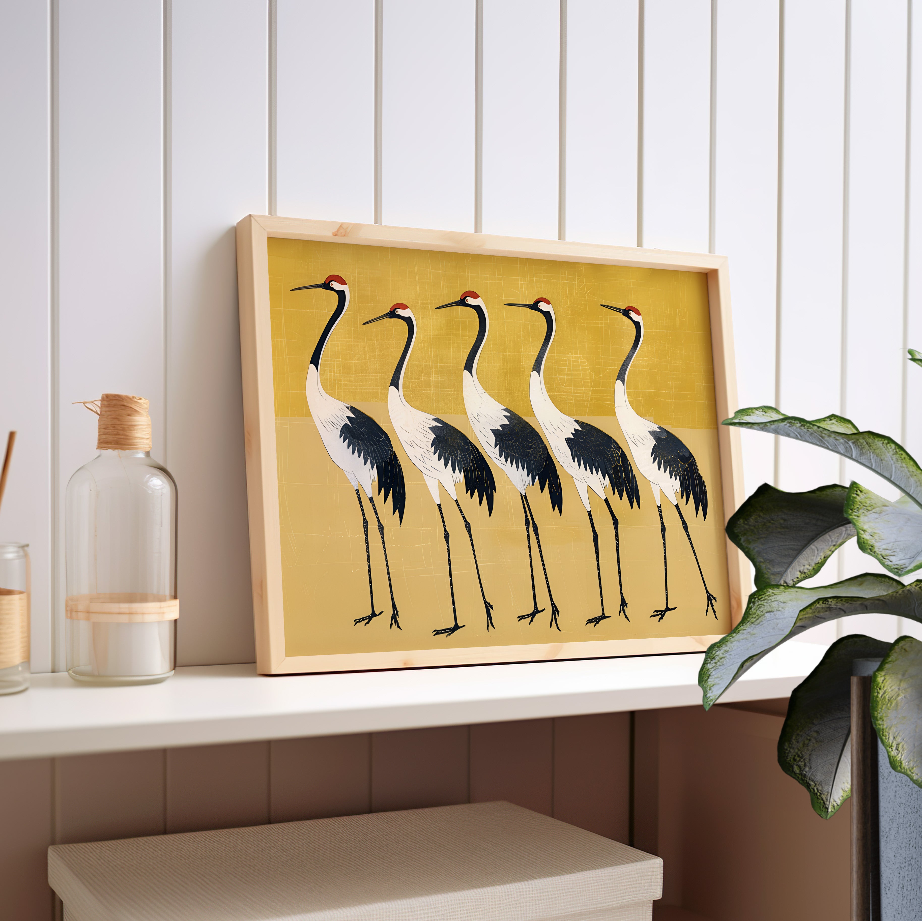 Golden Parade of Cranes