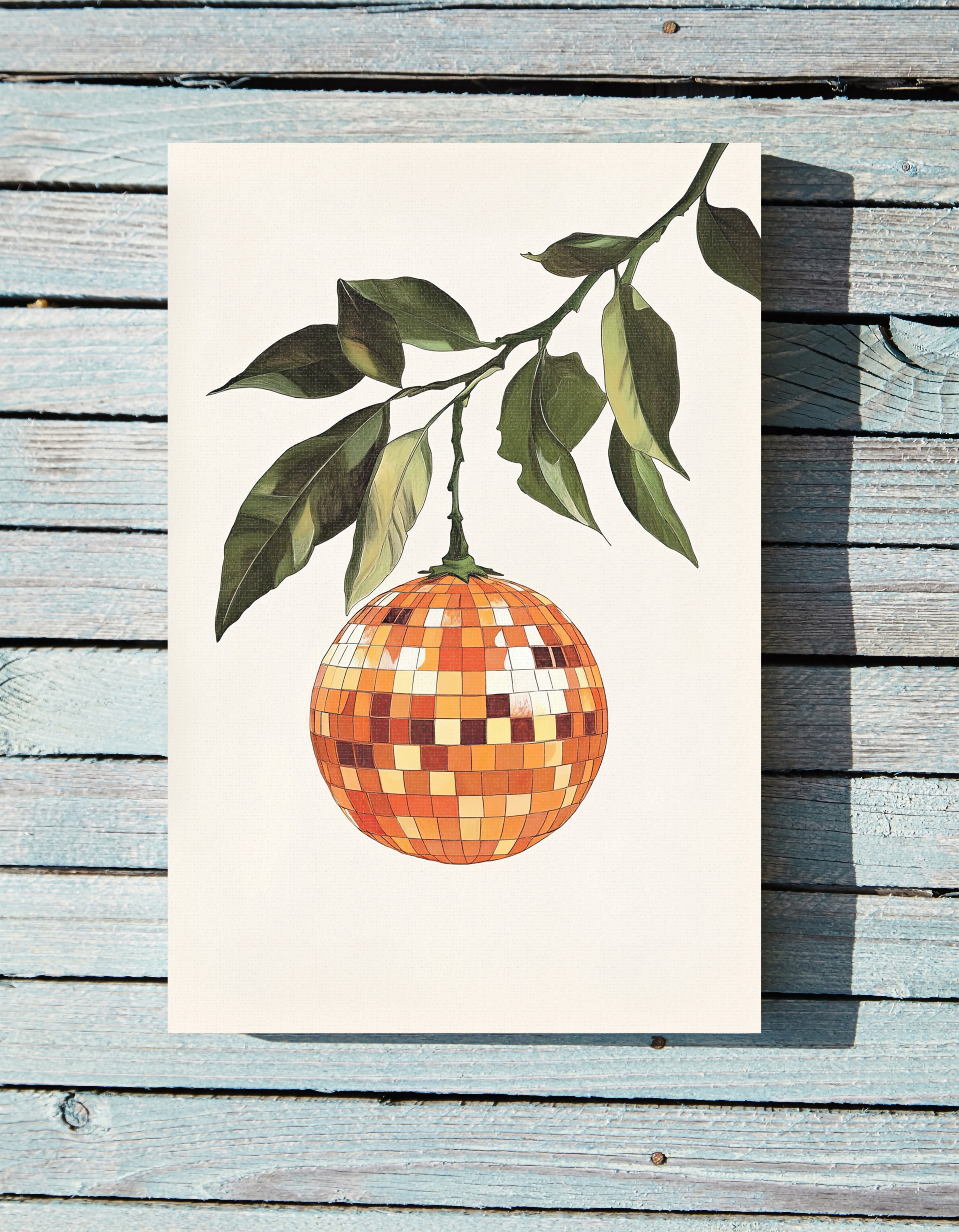 .75" Matte Canvas - Citrus Disco Glow Drop