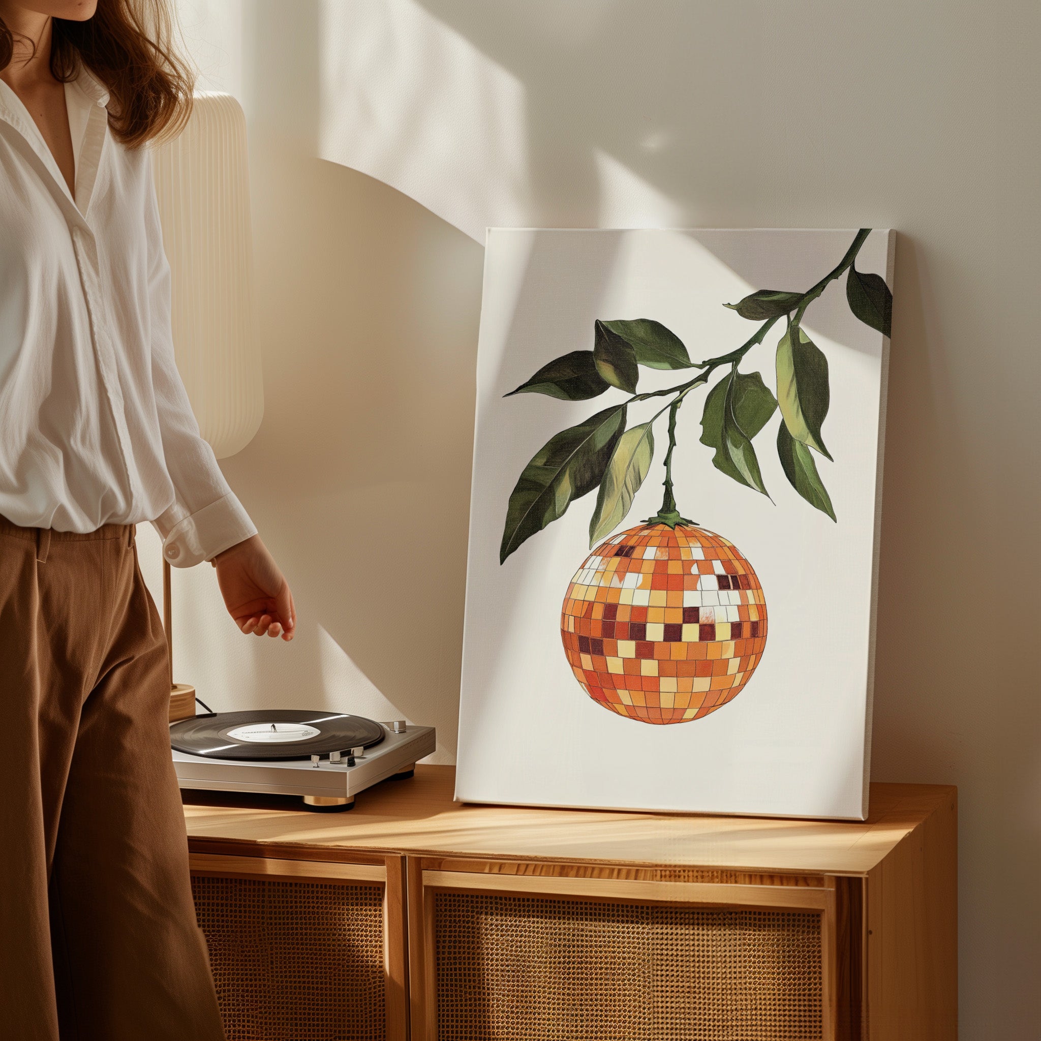 .75" Matte Canvas - Citrus Disco Glow Drop