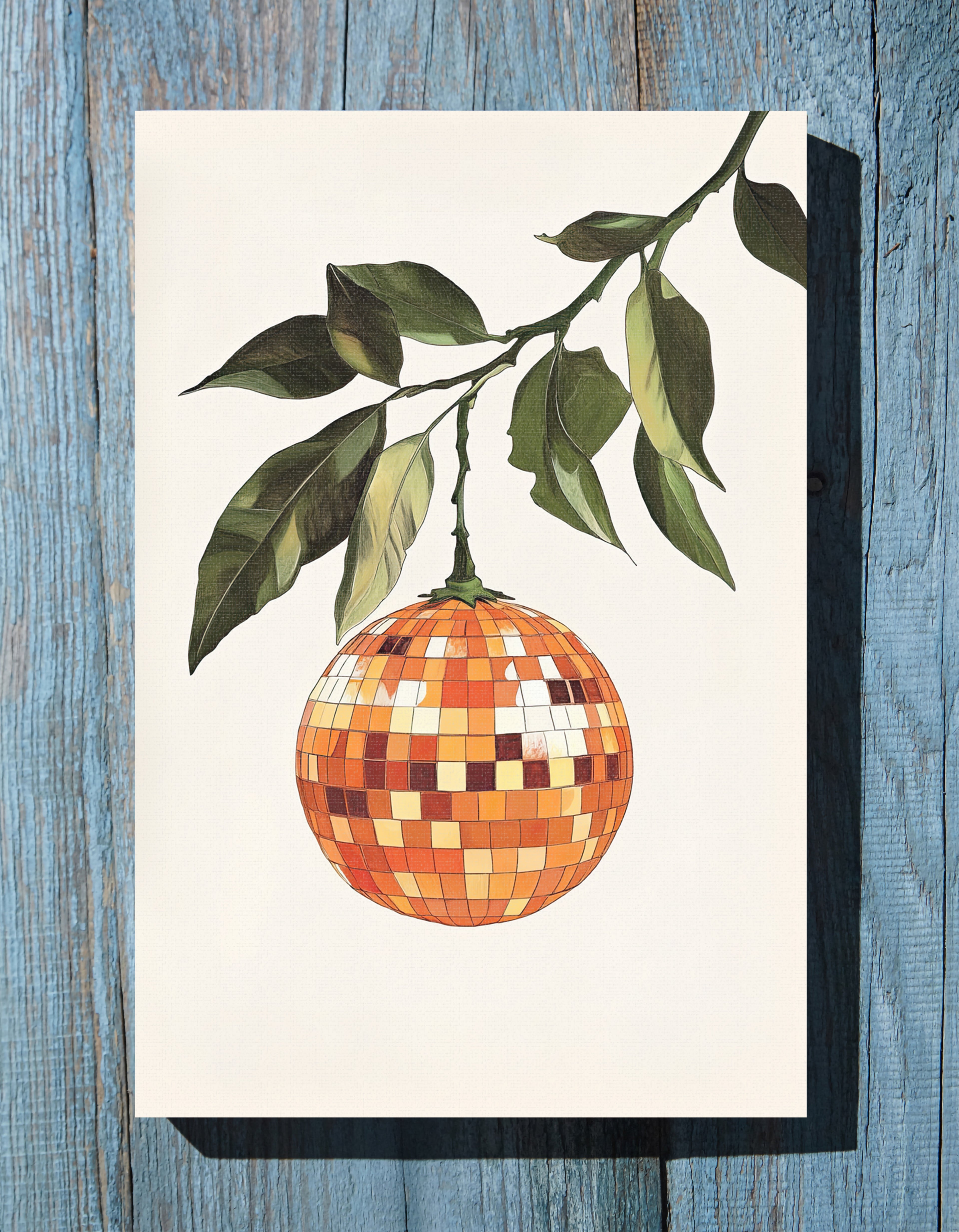 .75" Matte Canvas - Citrus Disco Glow Drop