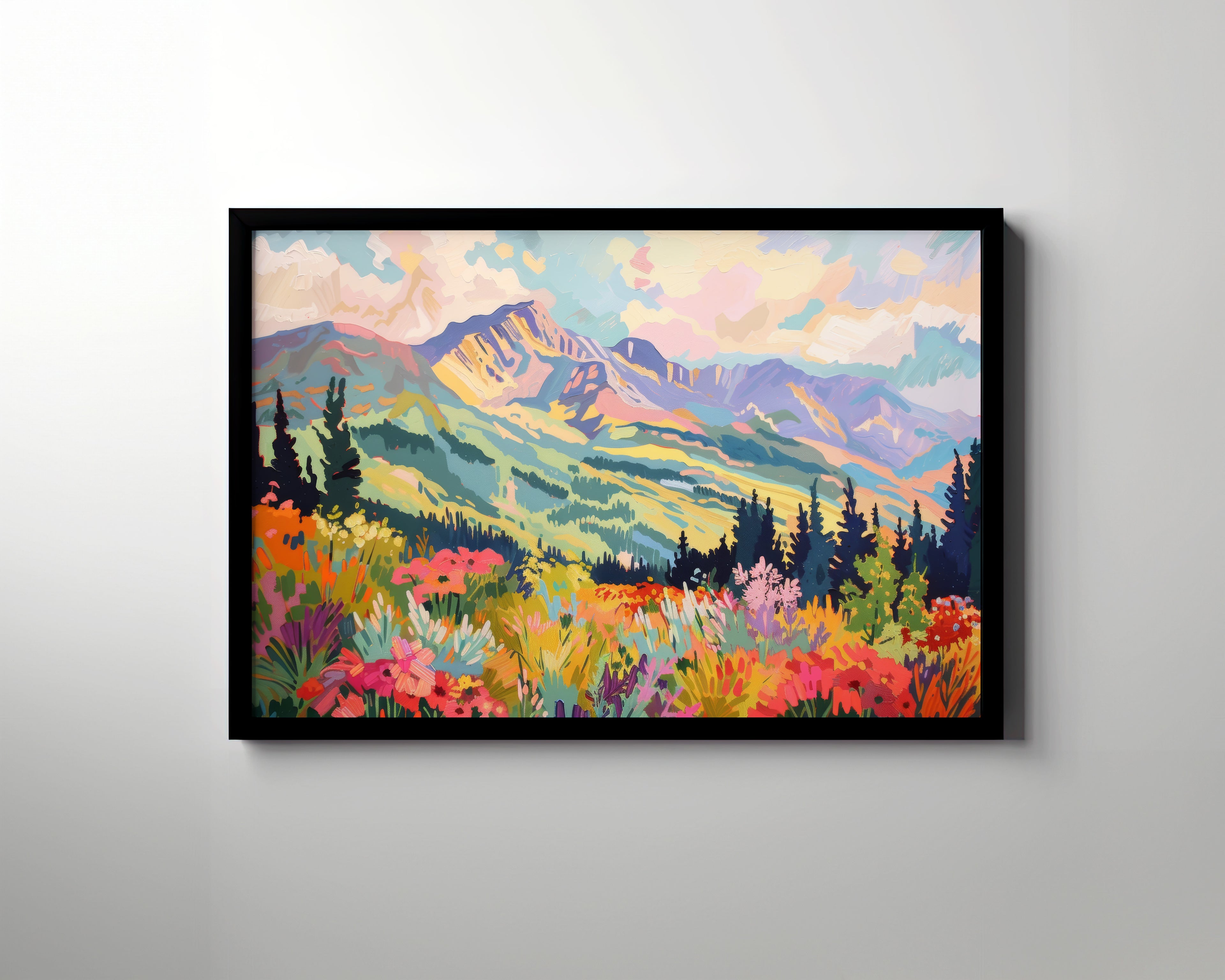 Framed Paper Print - Rocky Mountain Wildflower Bliss