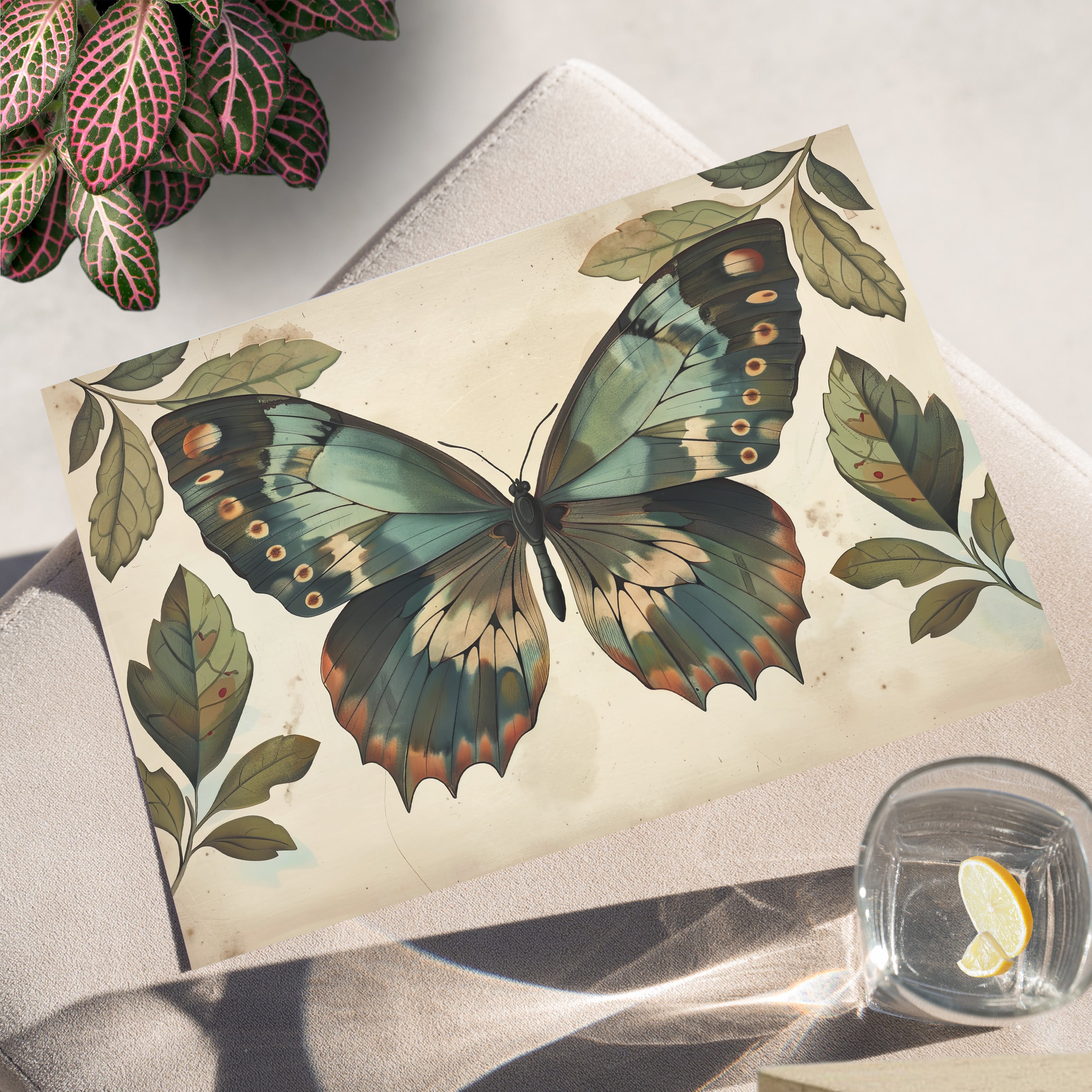 Vintage Iridescent Butterfly Bloom
