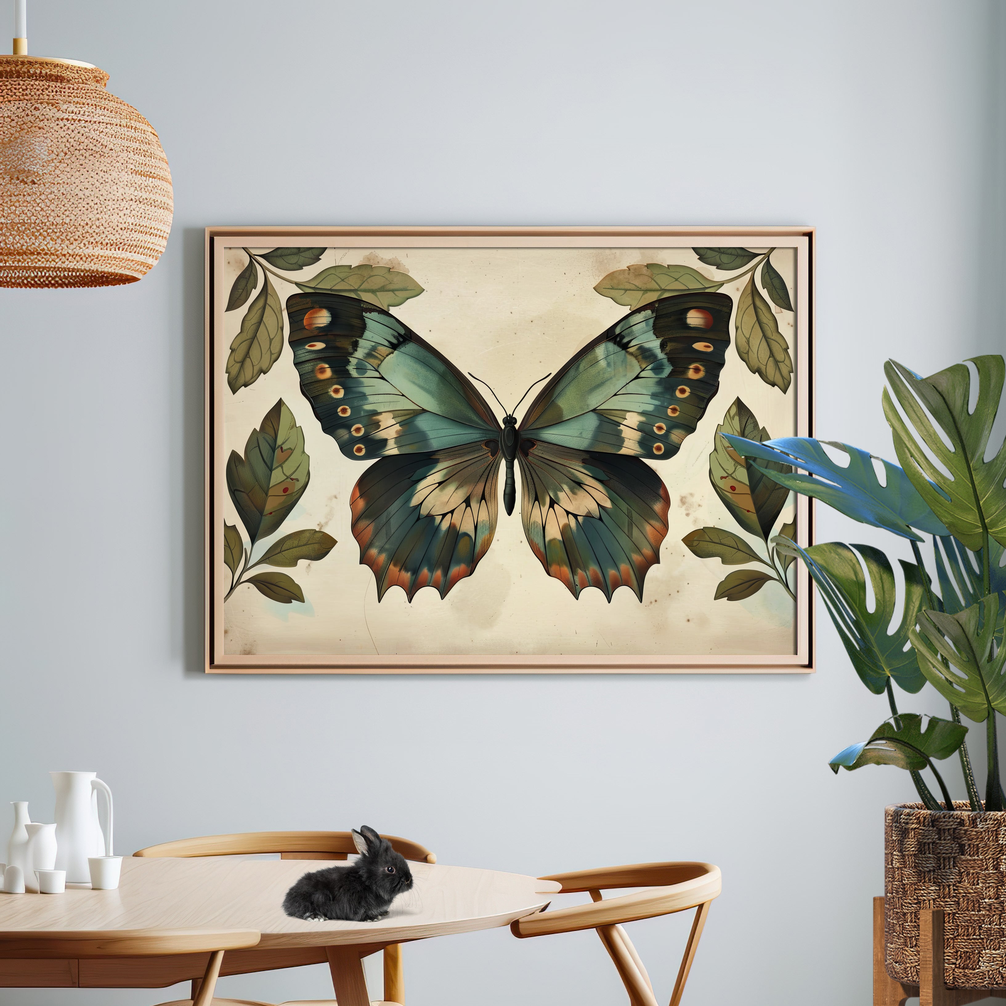 Vintage Iridescent Butterfly Bloom