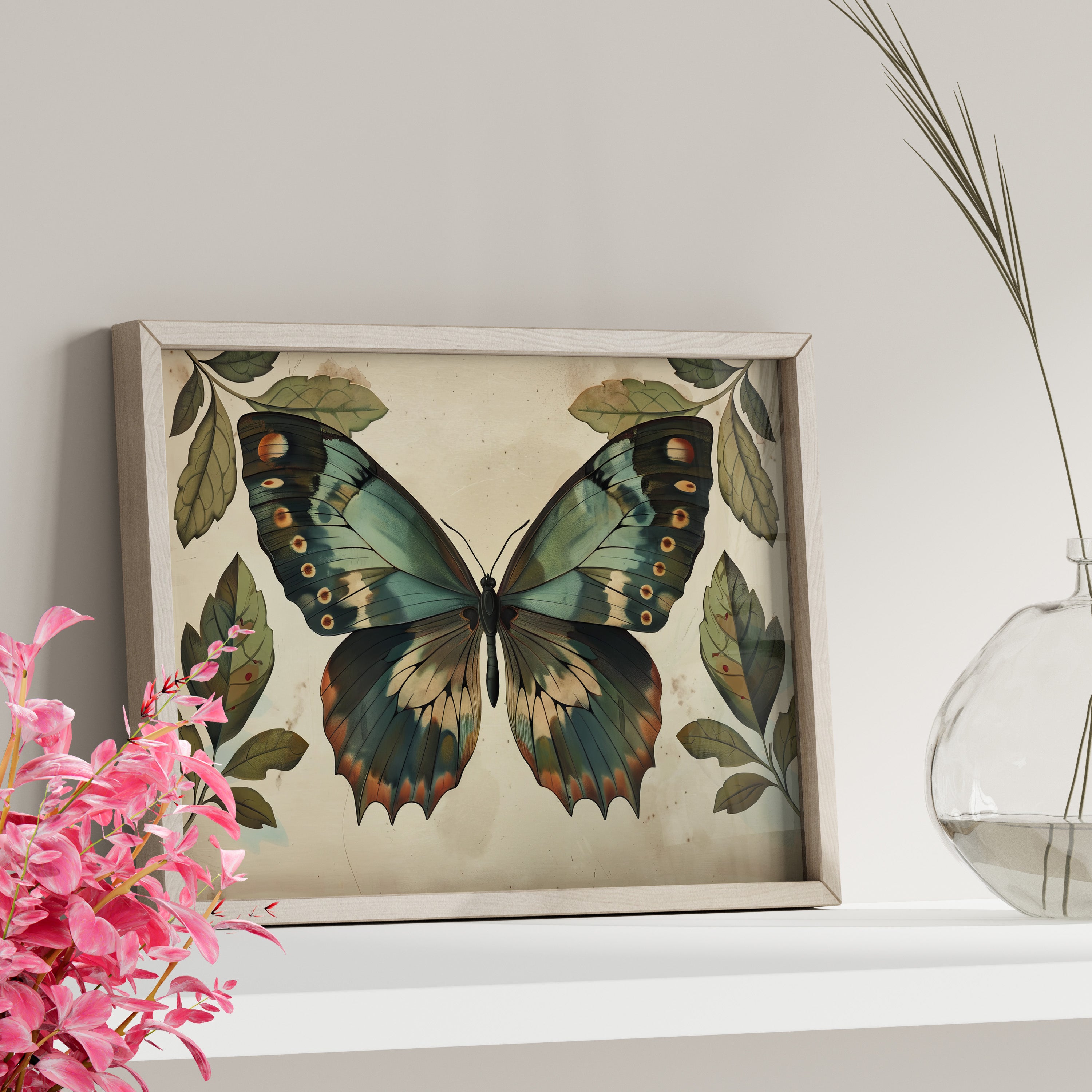 Vintage Iridescent Butterfly Bloom
