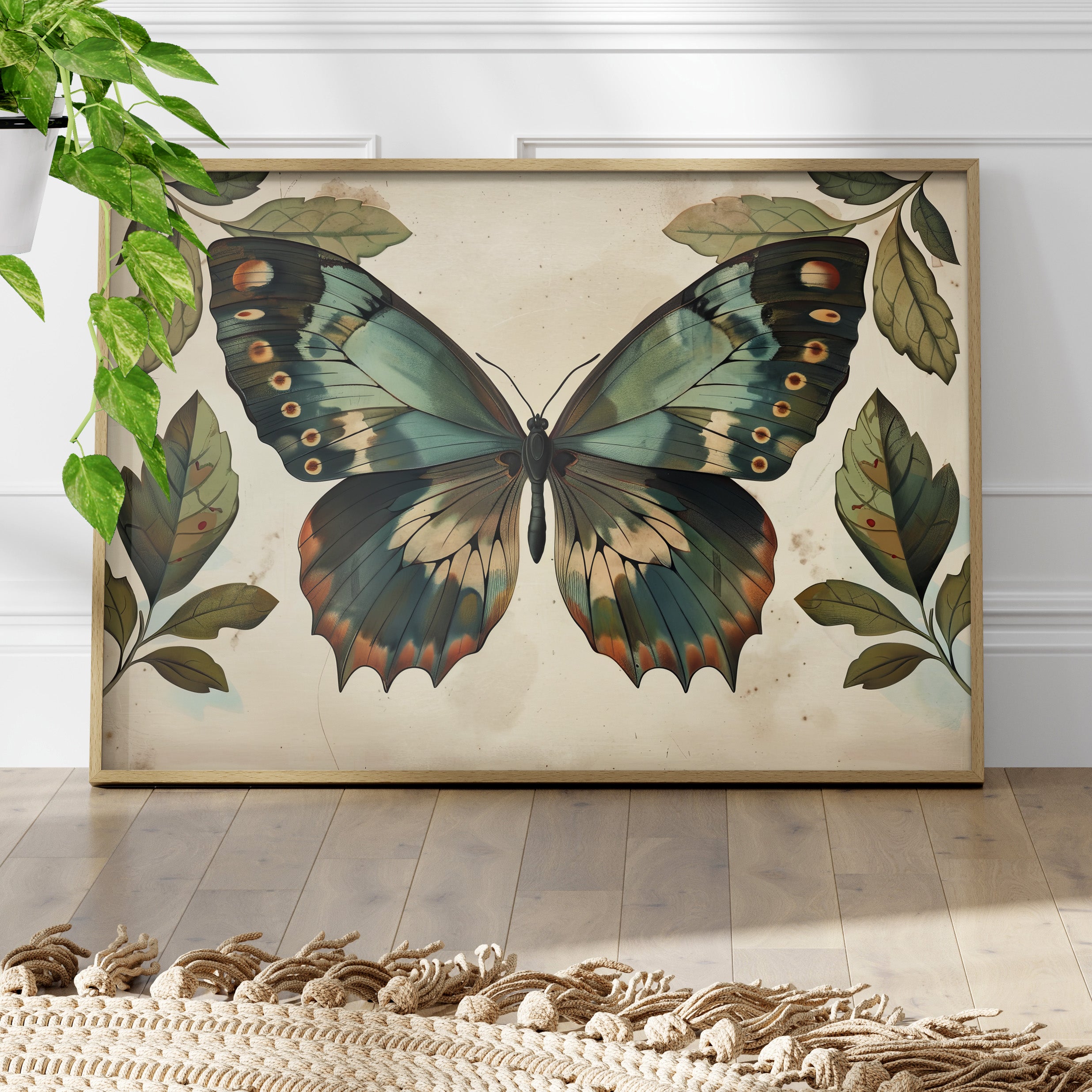 Vintage Iridescent Butterfly Bloom