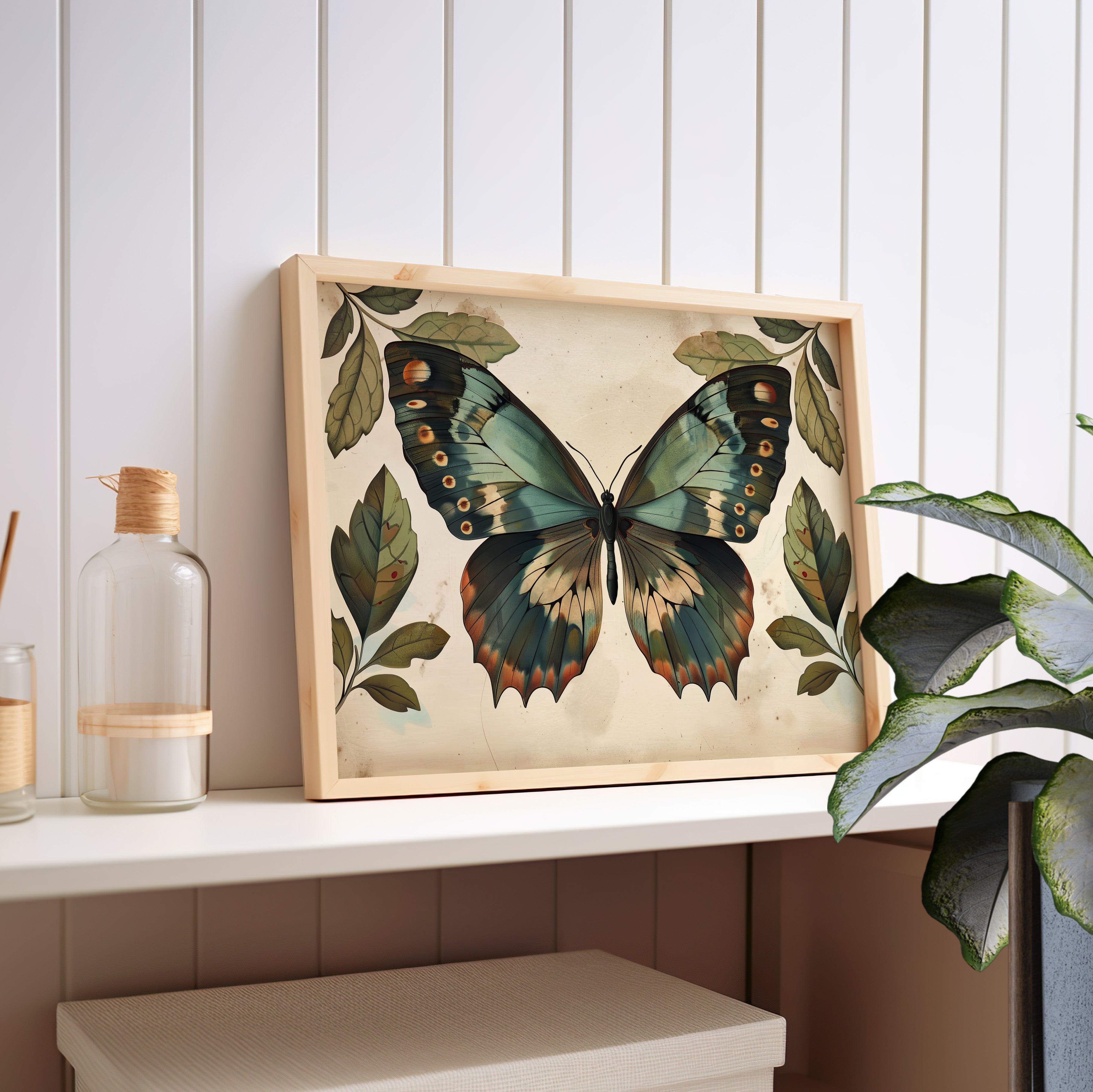 Vintage Iridescent Butterfly Bloom