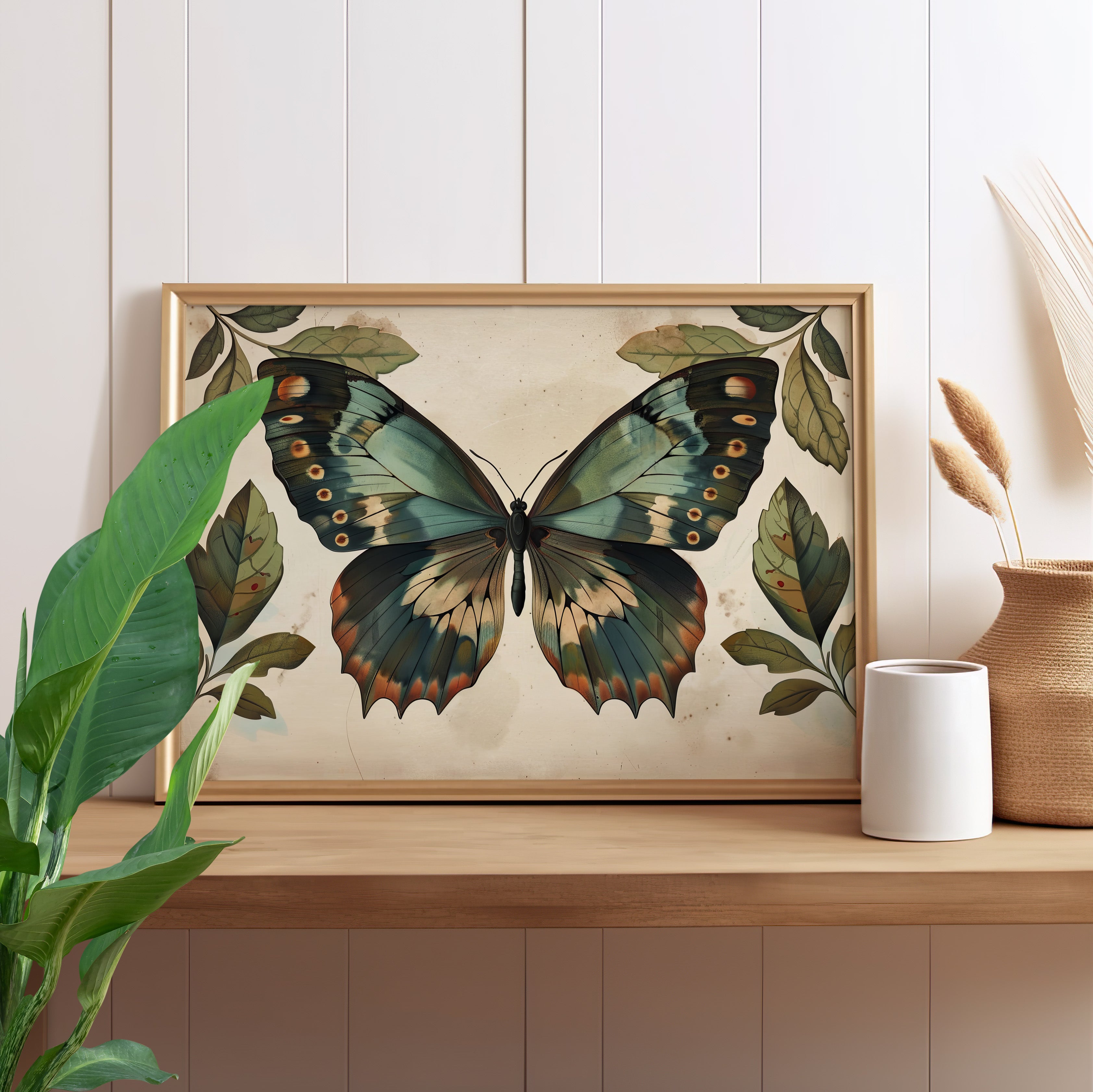 Vintage Iridescent Butterfly Bloom