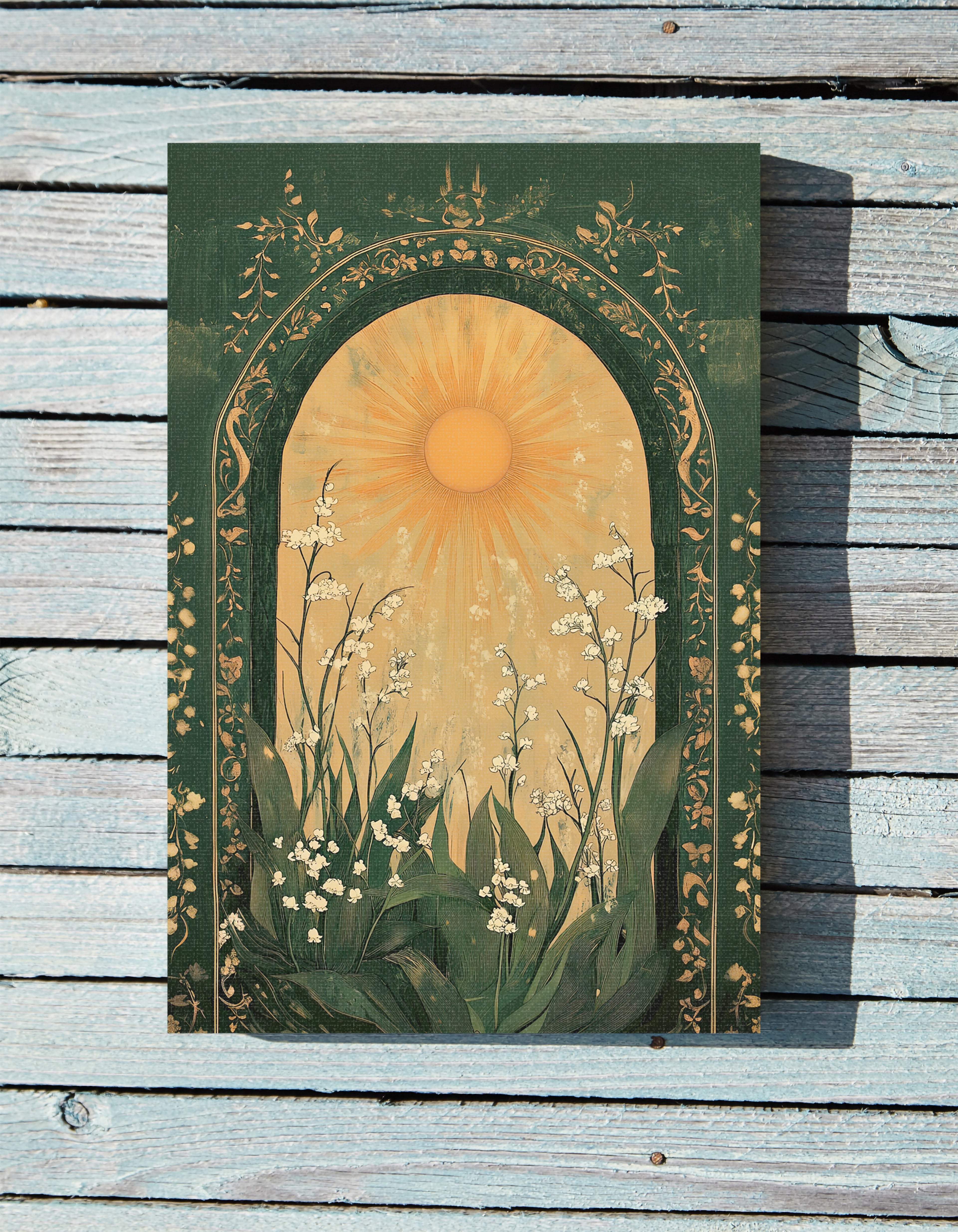 1.25" Matte Canvas - Lily of the Valley Archway