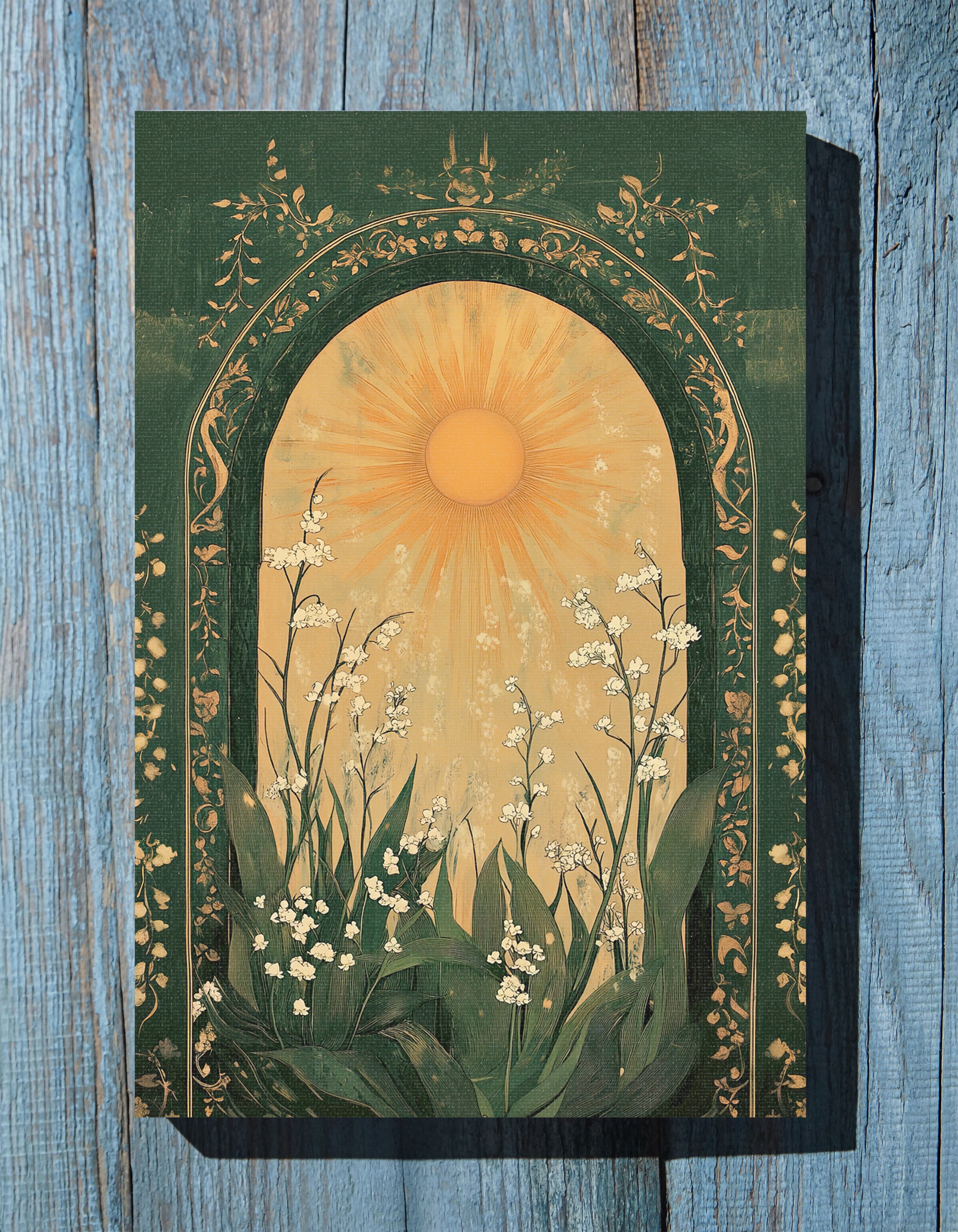 1.25" Matte Canvas - Lily of the Valley Archway