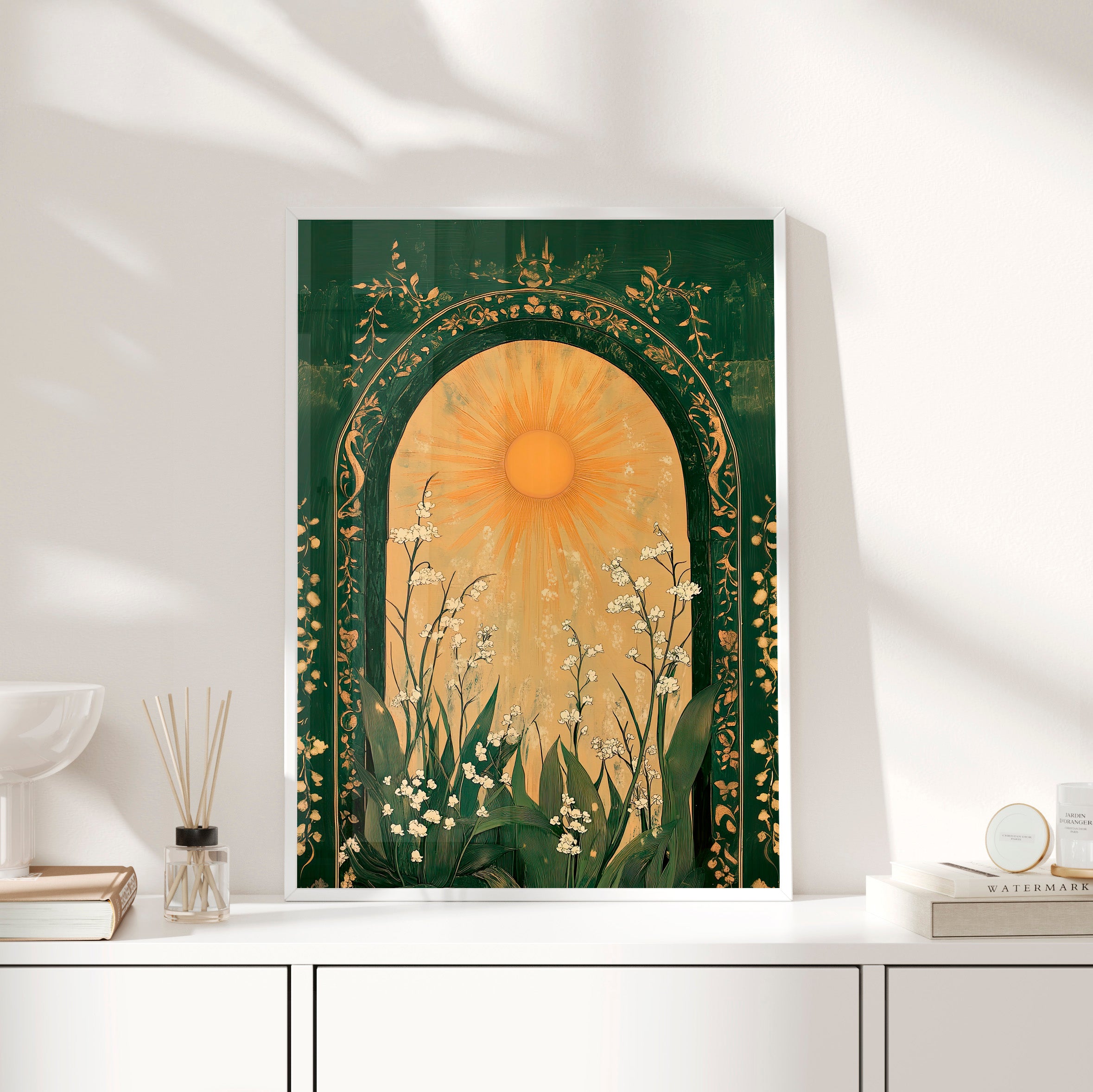 Framed Paper Print - Lily of the Valley Archway