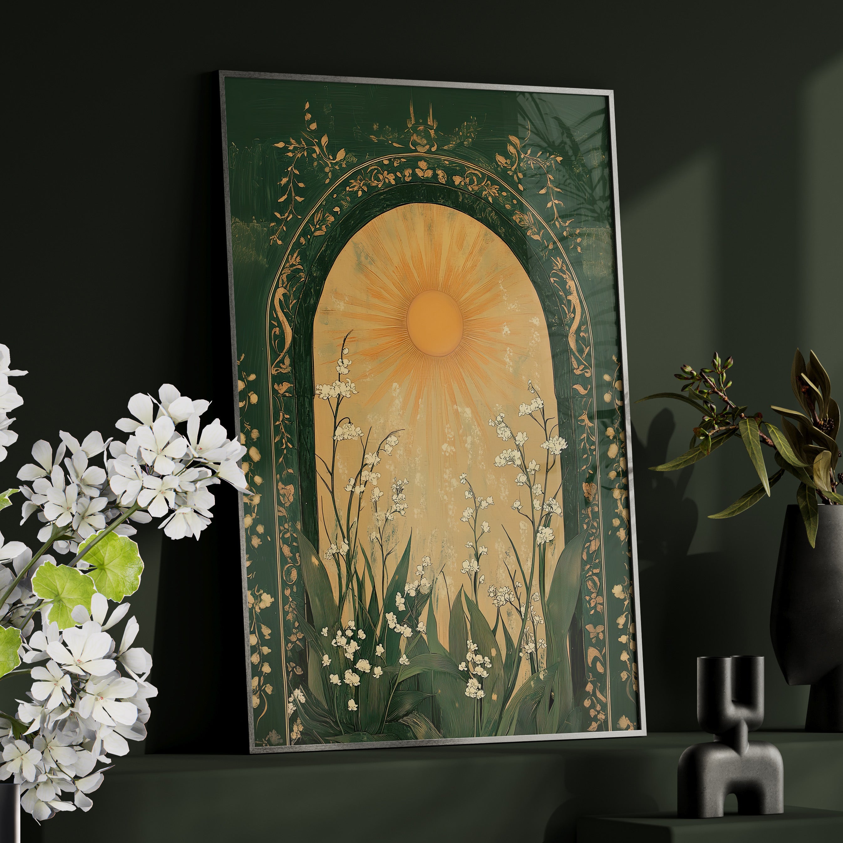 Framed Paper Print - Lily of the Valley Archway